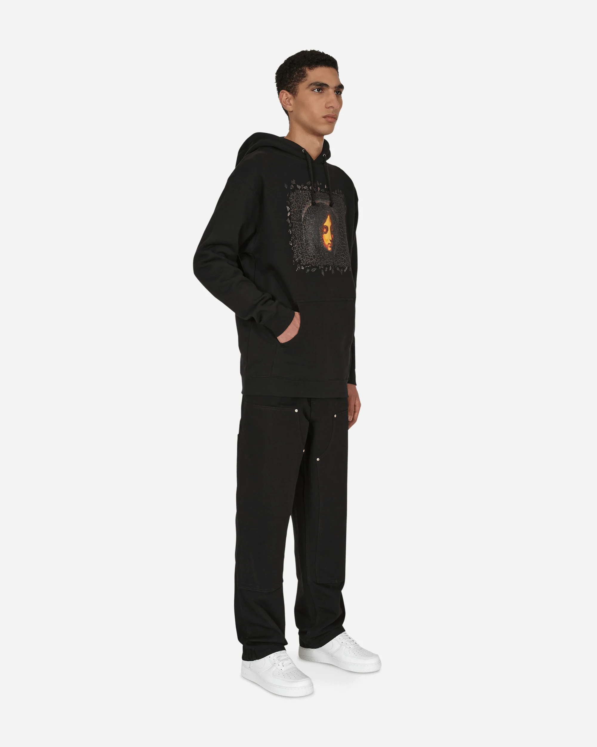 Marie Hooded Sweatshirt Black - Image 4