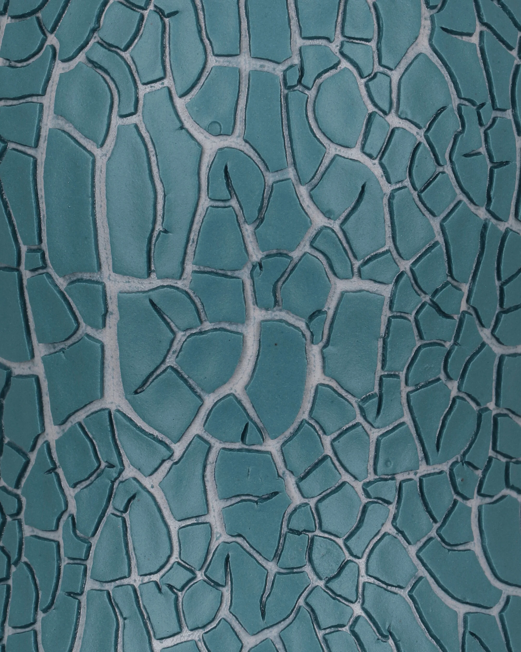 Crackle Vase By Seth Light Blue - Image 3