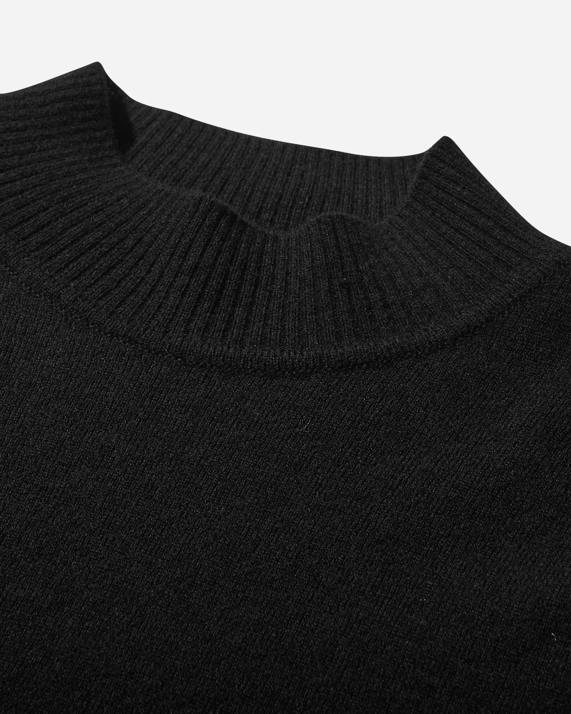 Women's Military Turtleneck Sweater with Gloves Black - Image 3