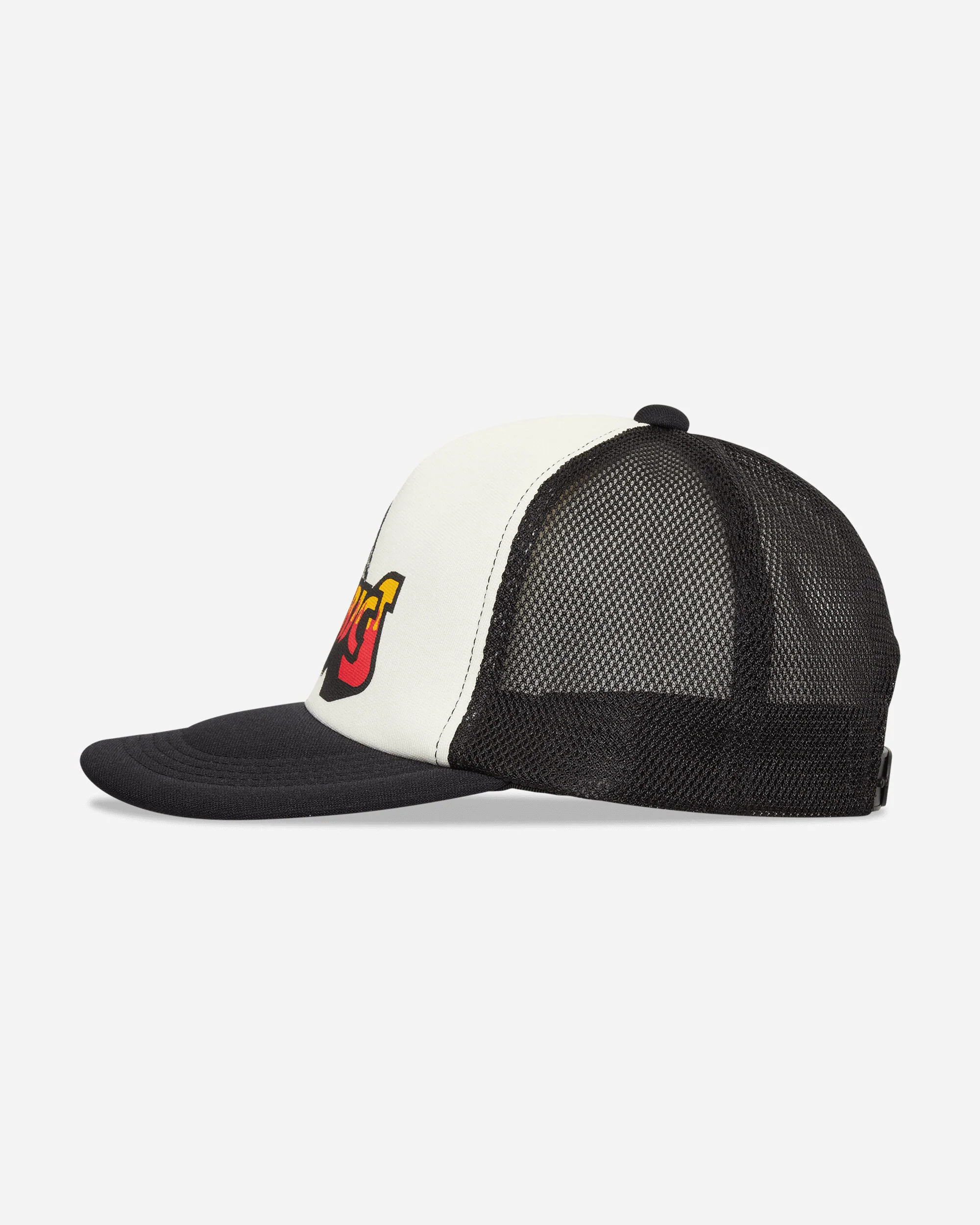 Bad Ass Fire Logo Mesh Cap Black - Image 3