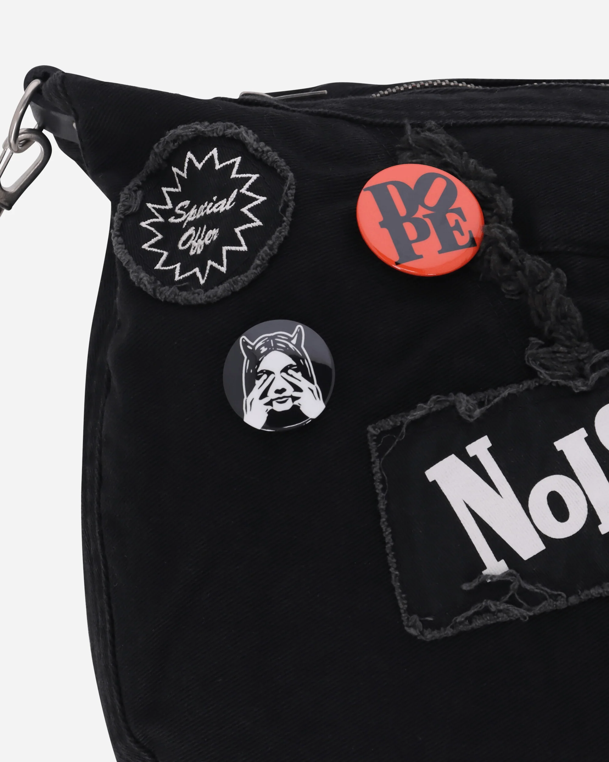 Studs Belt Shoulder Bag Black - Image 6