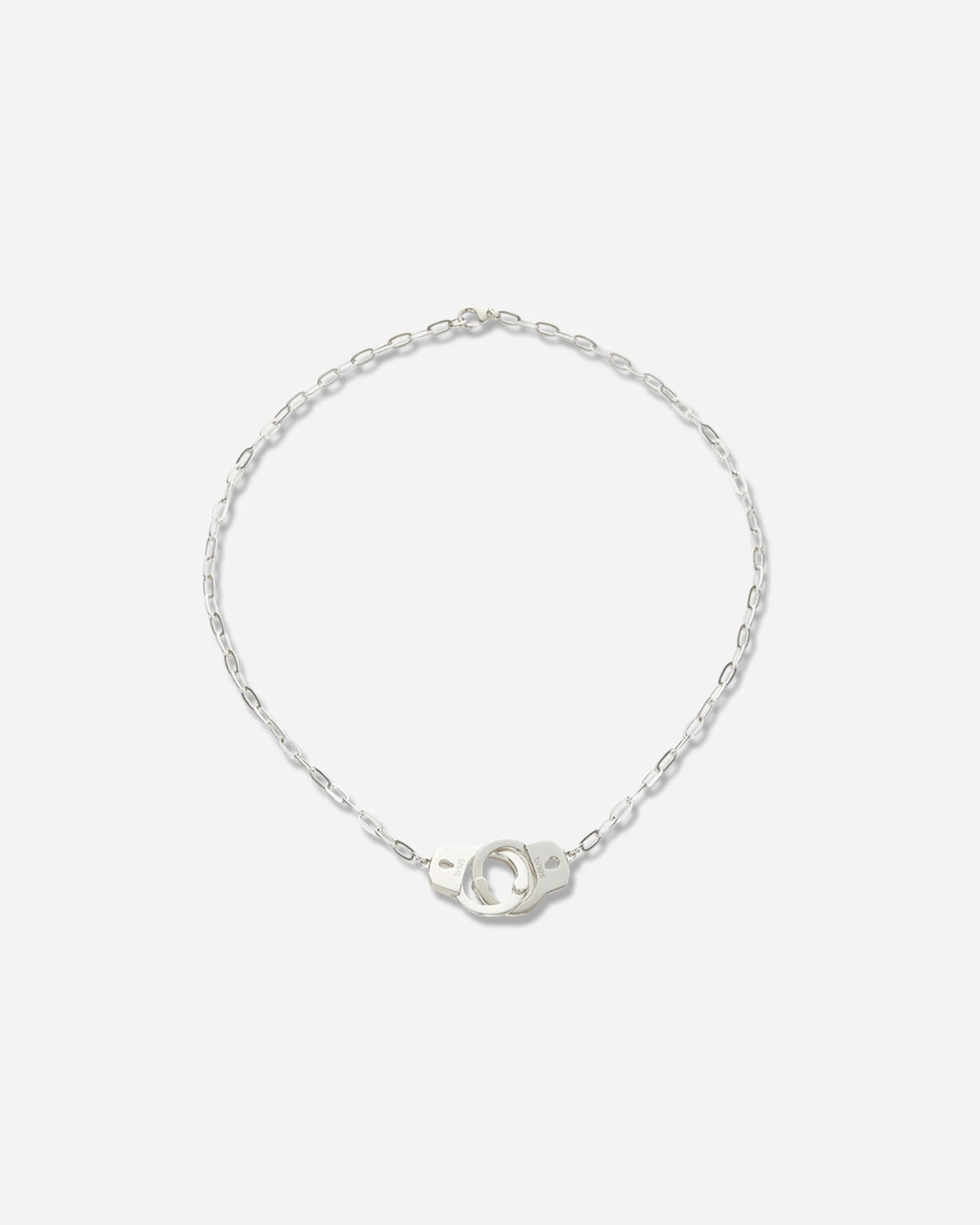 Handcuffs Necklace Silver - Image 3