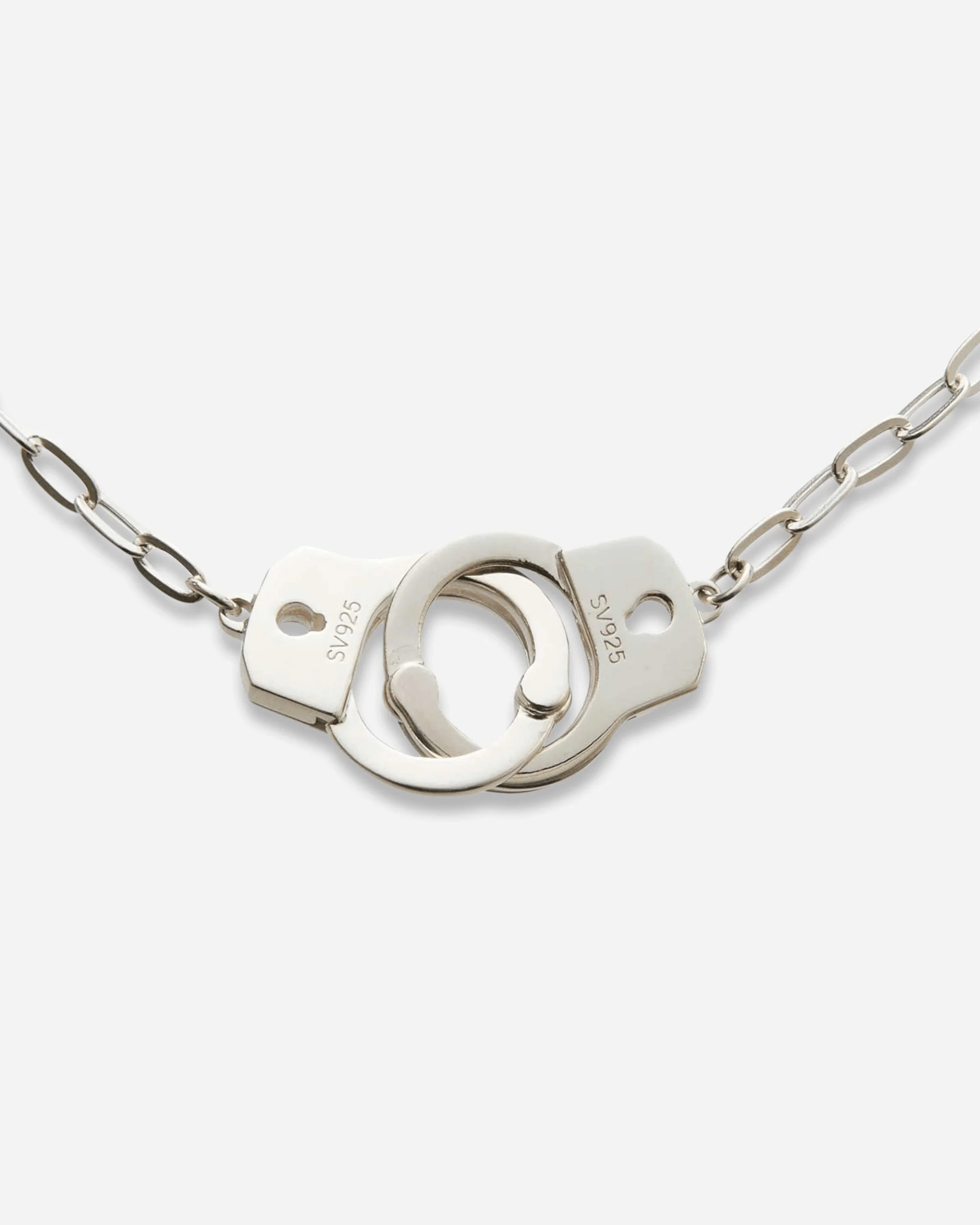 Handcuffs Necklace Silver - Image 5