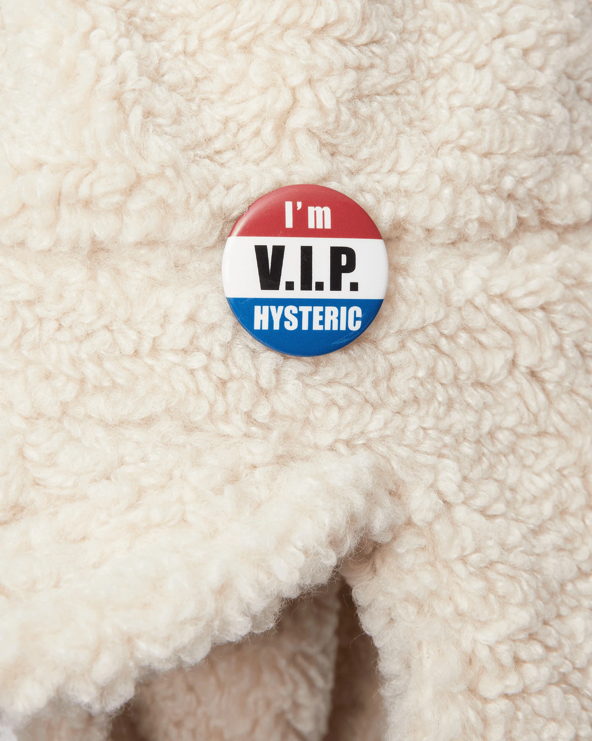 I’m V.I.P. Hysteric Boa Flight Cap White - Image 7