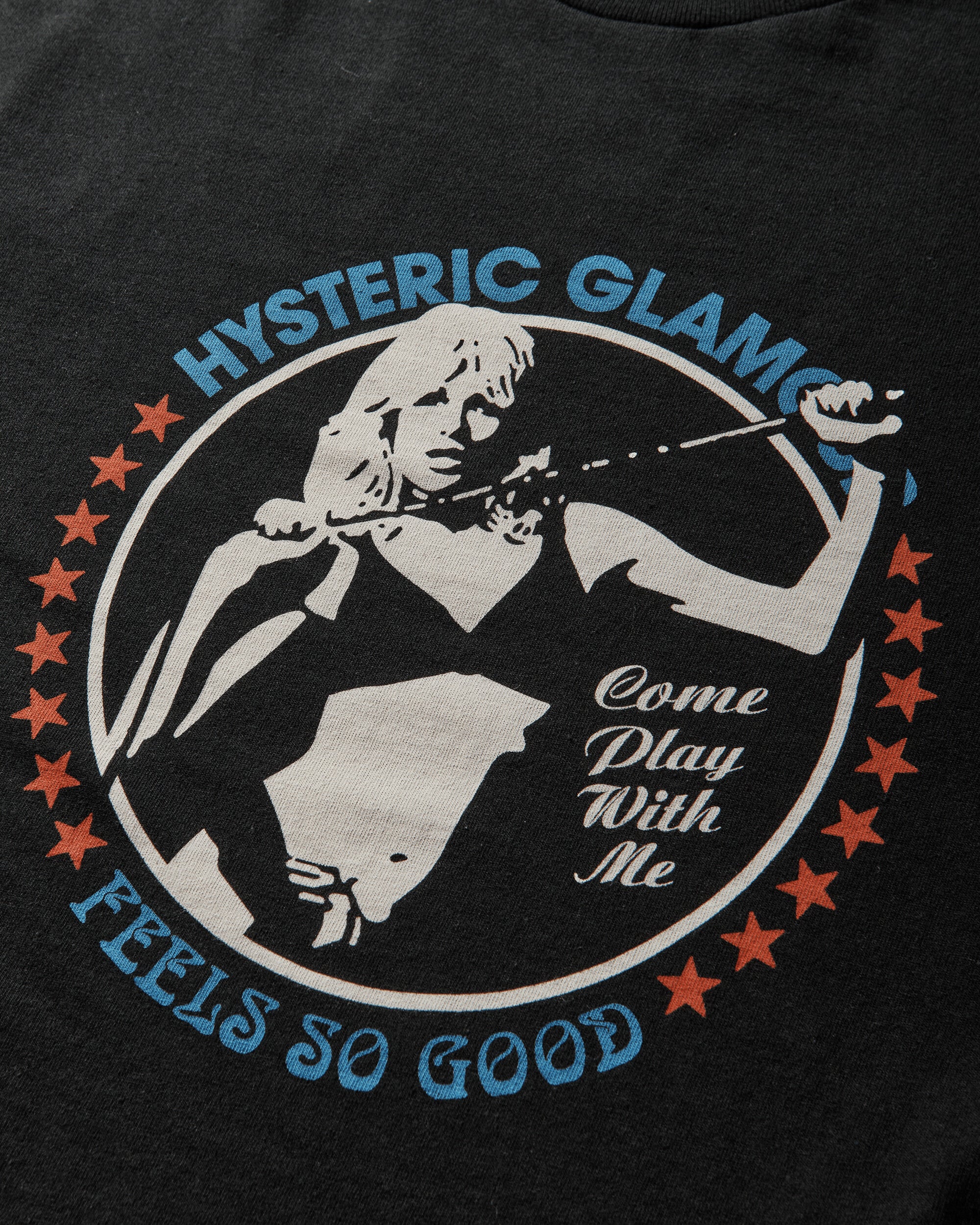Men's Come Play With Me Longsleeve T-Shirt Black - Image 3