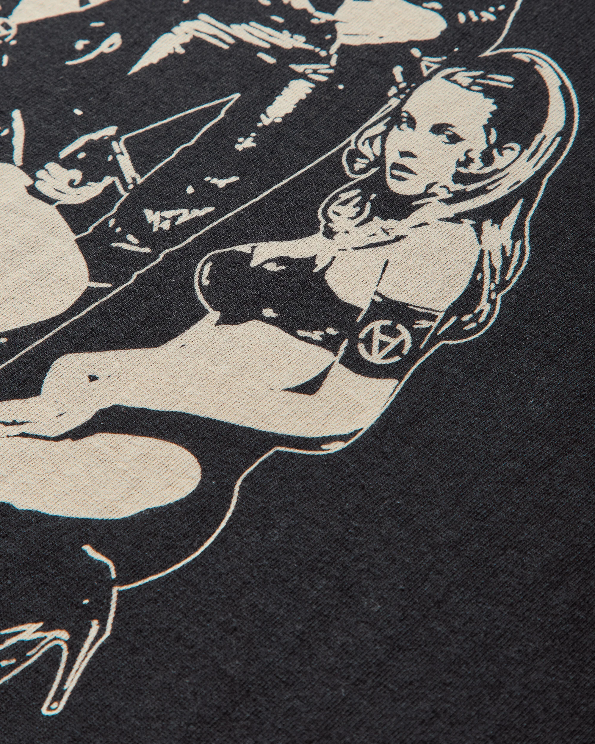 Slam Jam Hysteric Angels T-Shirt Black - Image 3