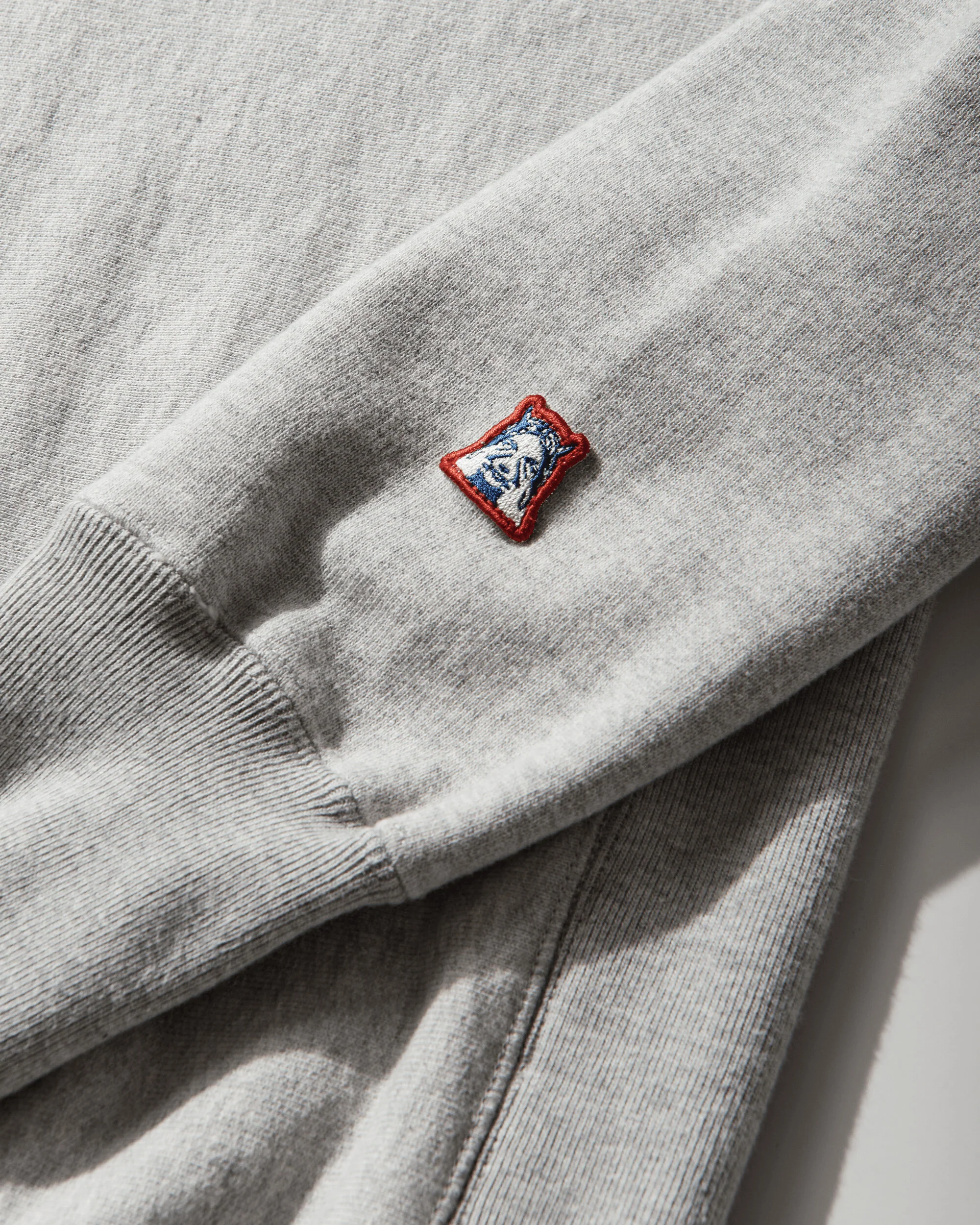 Men's Maiden Logo Embroidered Sweatshirt Grey - Image 4
