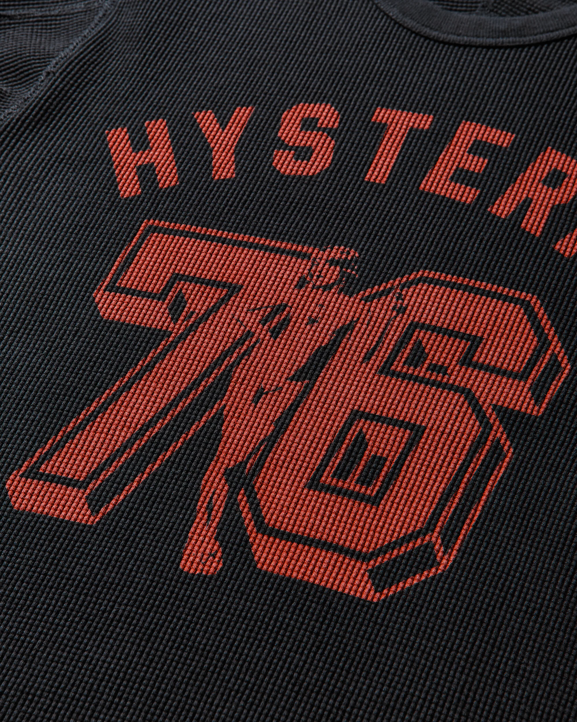 Men's Number 76 Longsleeve T-Shirt Black - Image 3