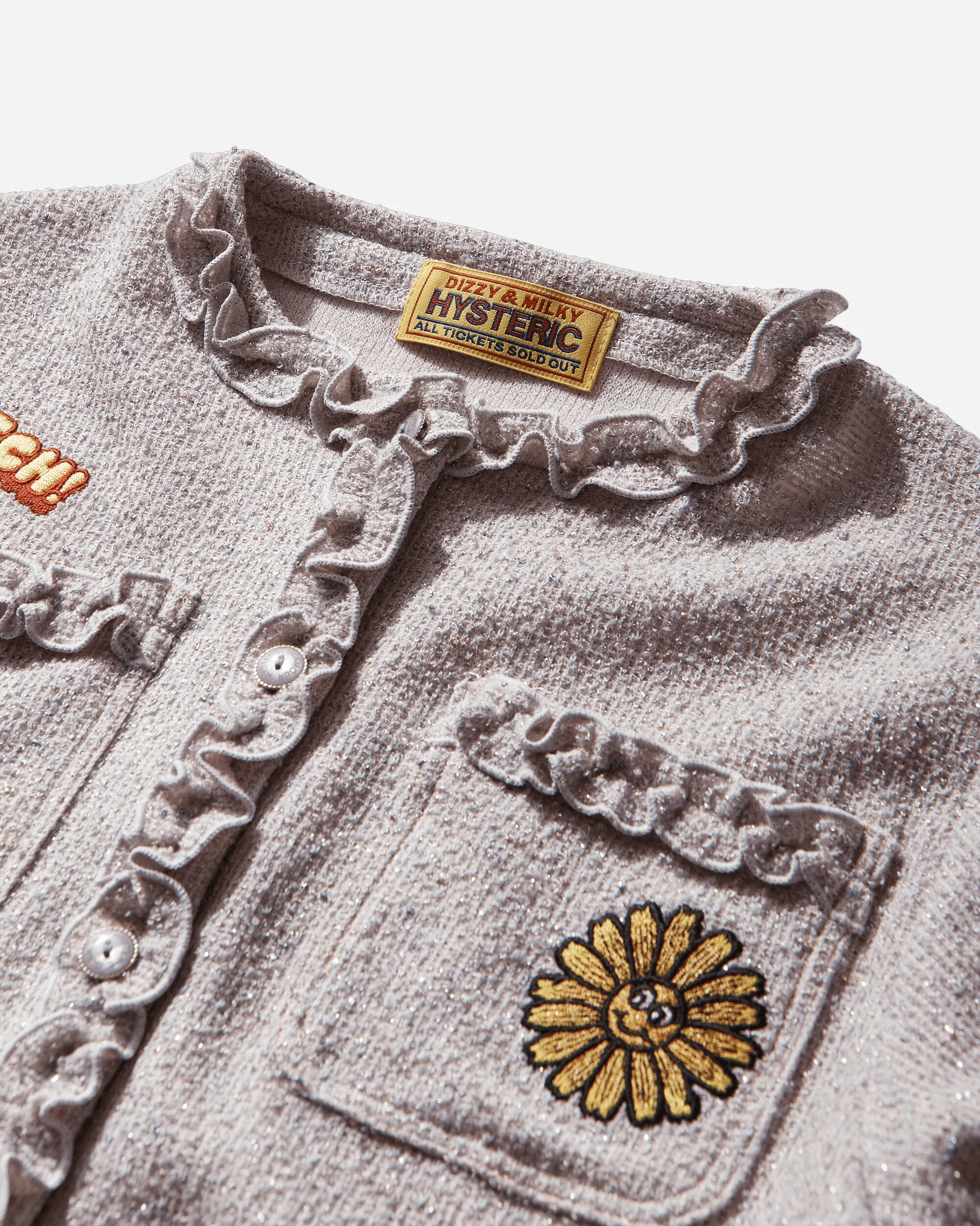 Women's Flower Power Patch Jacket Purple - Image 3