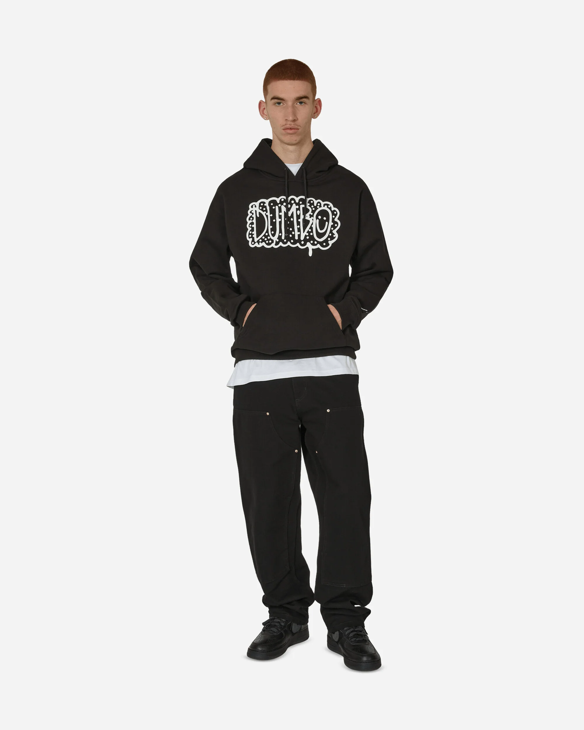 DUMBO Milano Imperfecta Hooded Sweatshirts Black - Image 4