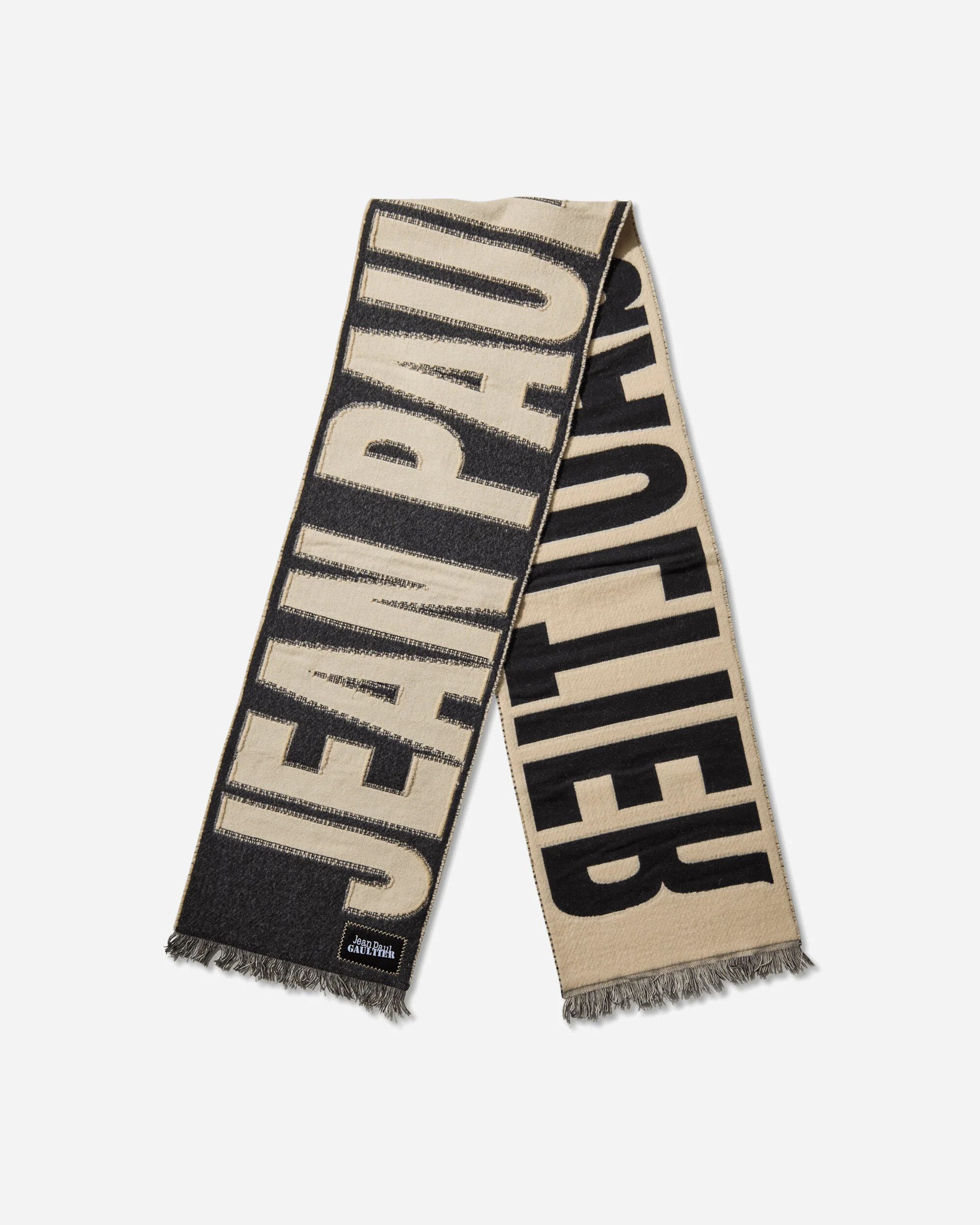 Oversized Logo Scarf Black - Image 2