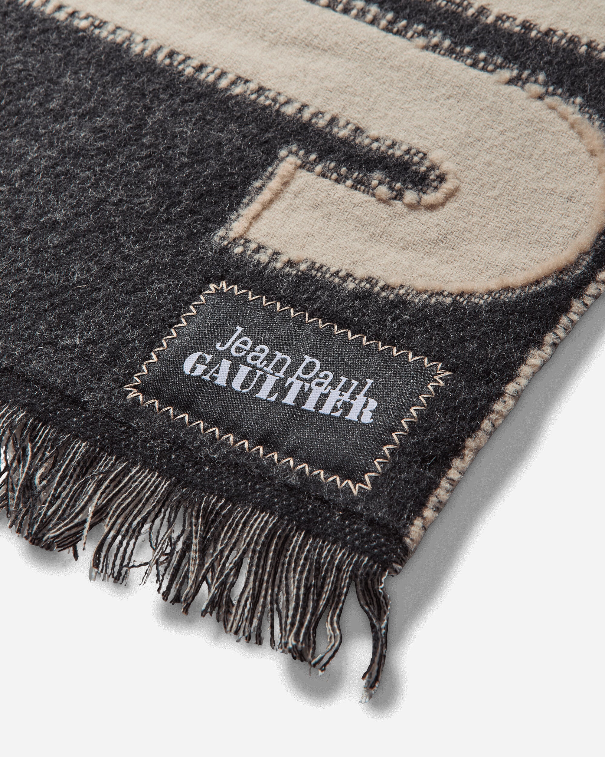Oversized Logo Scarf Black - Image 5