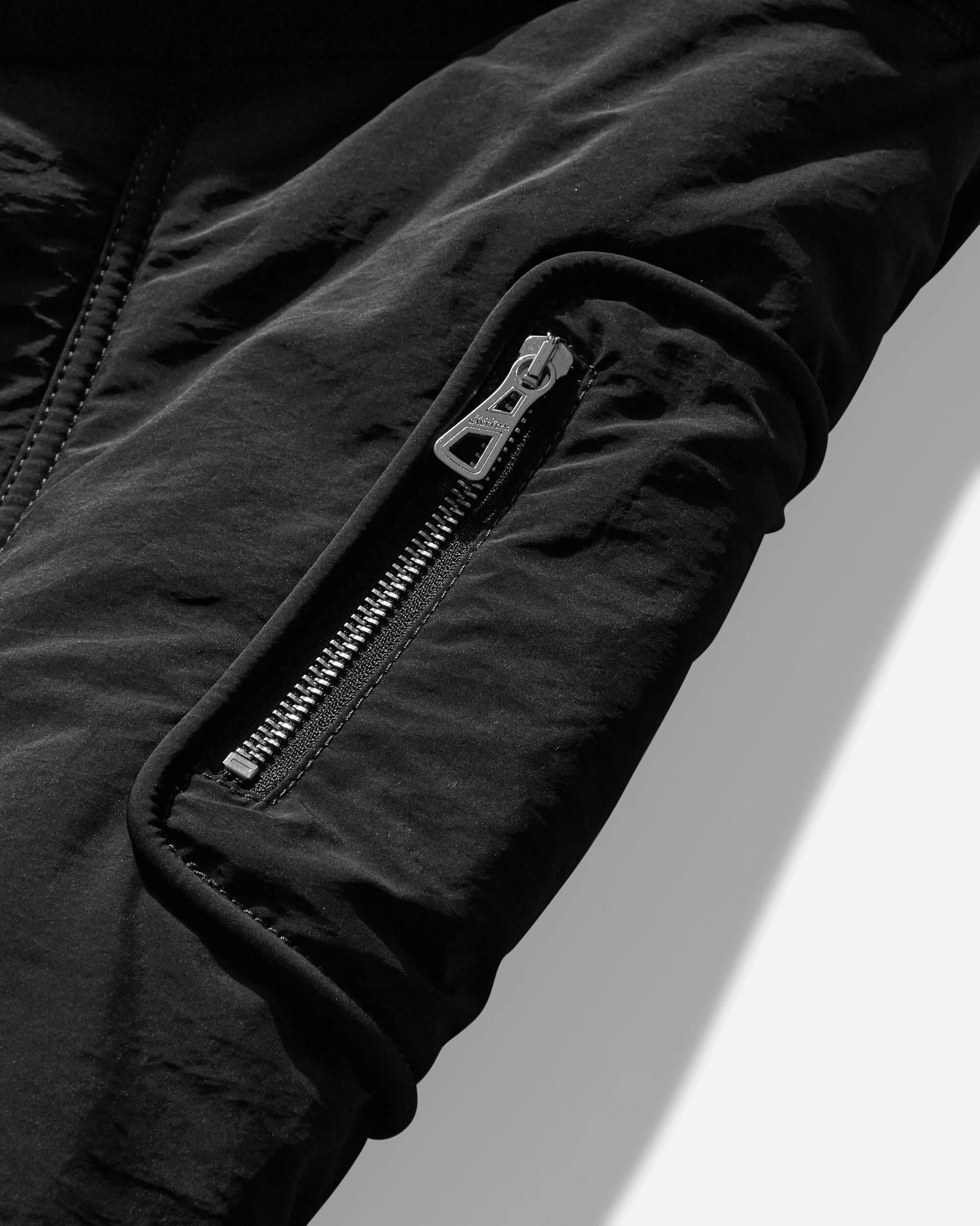 Women's Hooded Bomber Jacket Black - Image 6