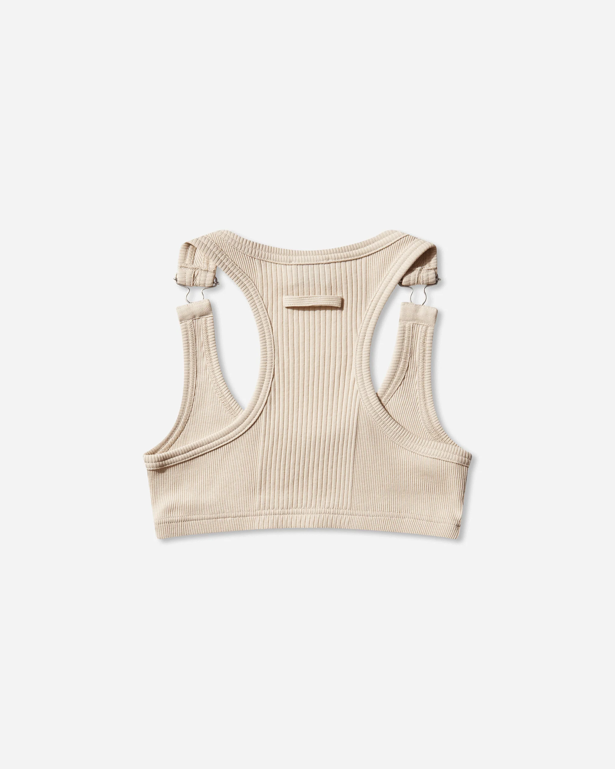 Women's Logo Patch Bra Top Beige - Image 2