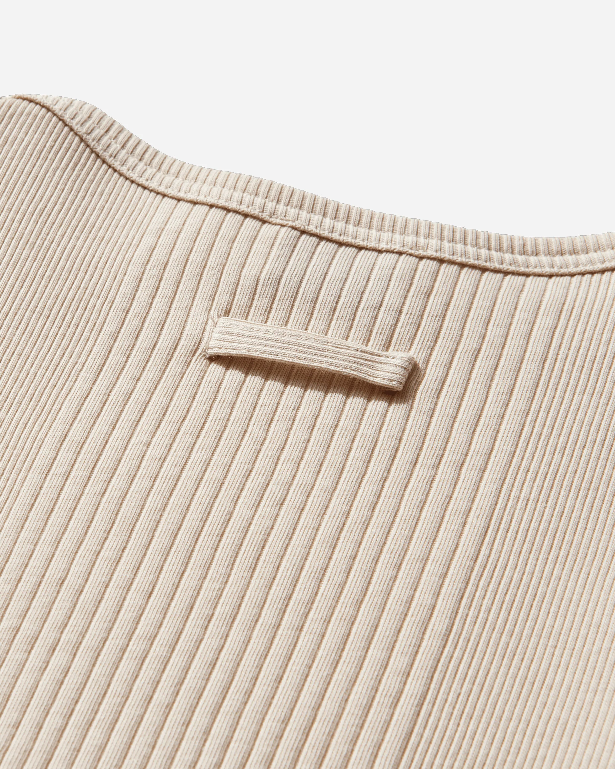 Women's Logo Patch Baby T-Shirt Beige - Image 3