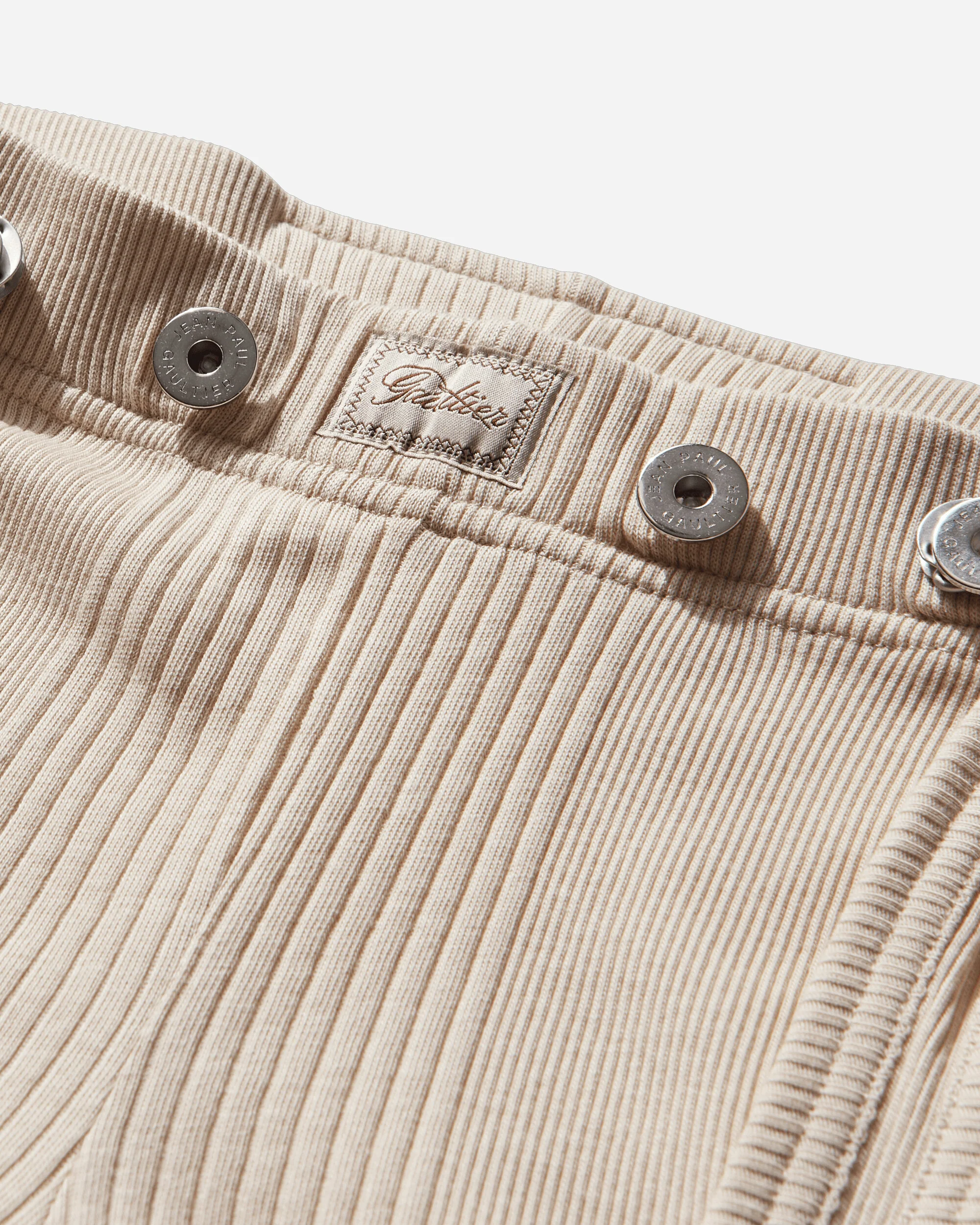 Women's Logo Patch Shorts Beige - Image 4