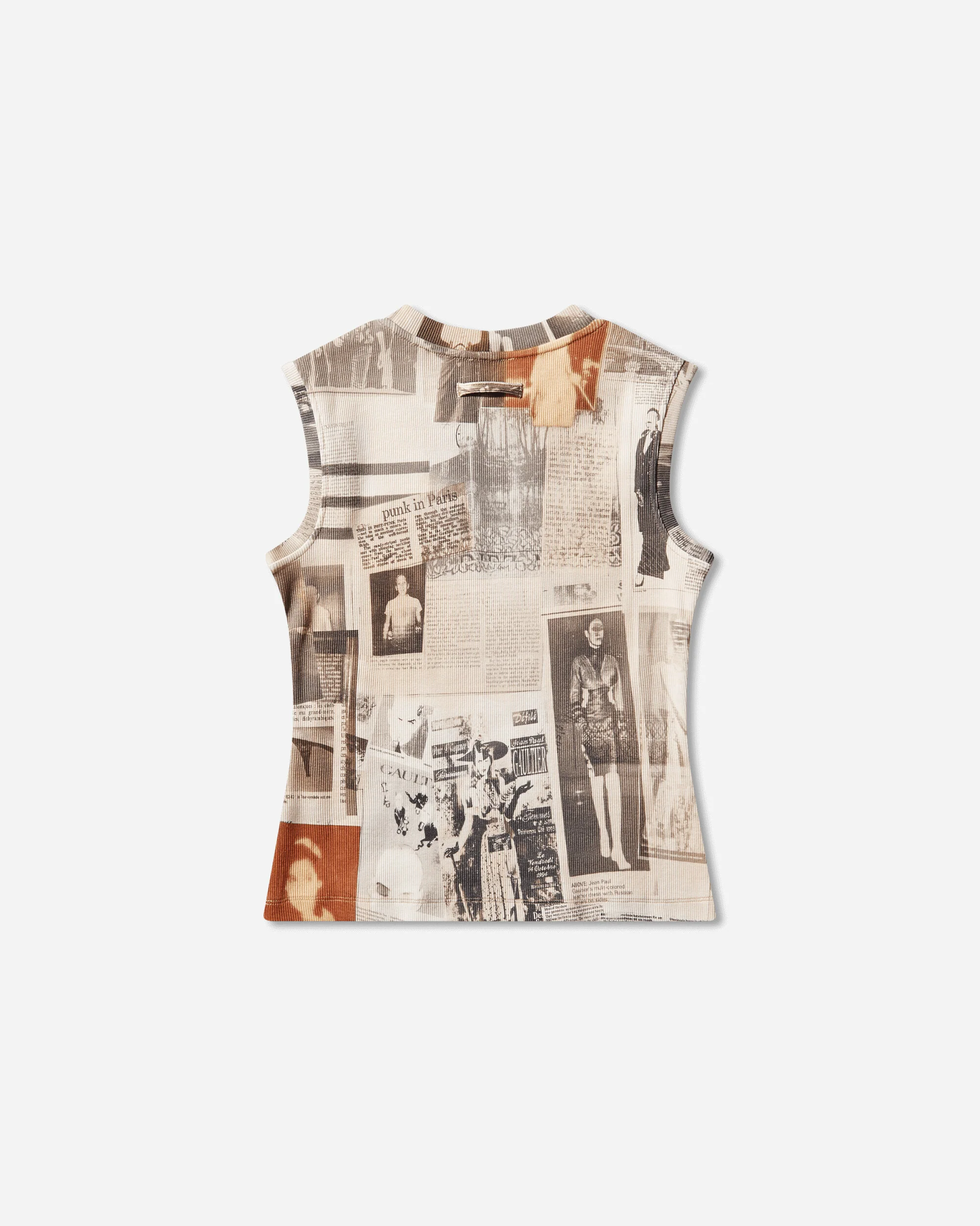 Women's Cotton Journal Tank Top Ecru - Image 2
