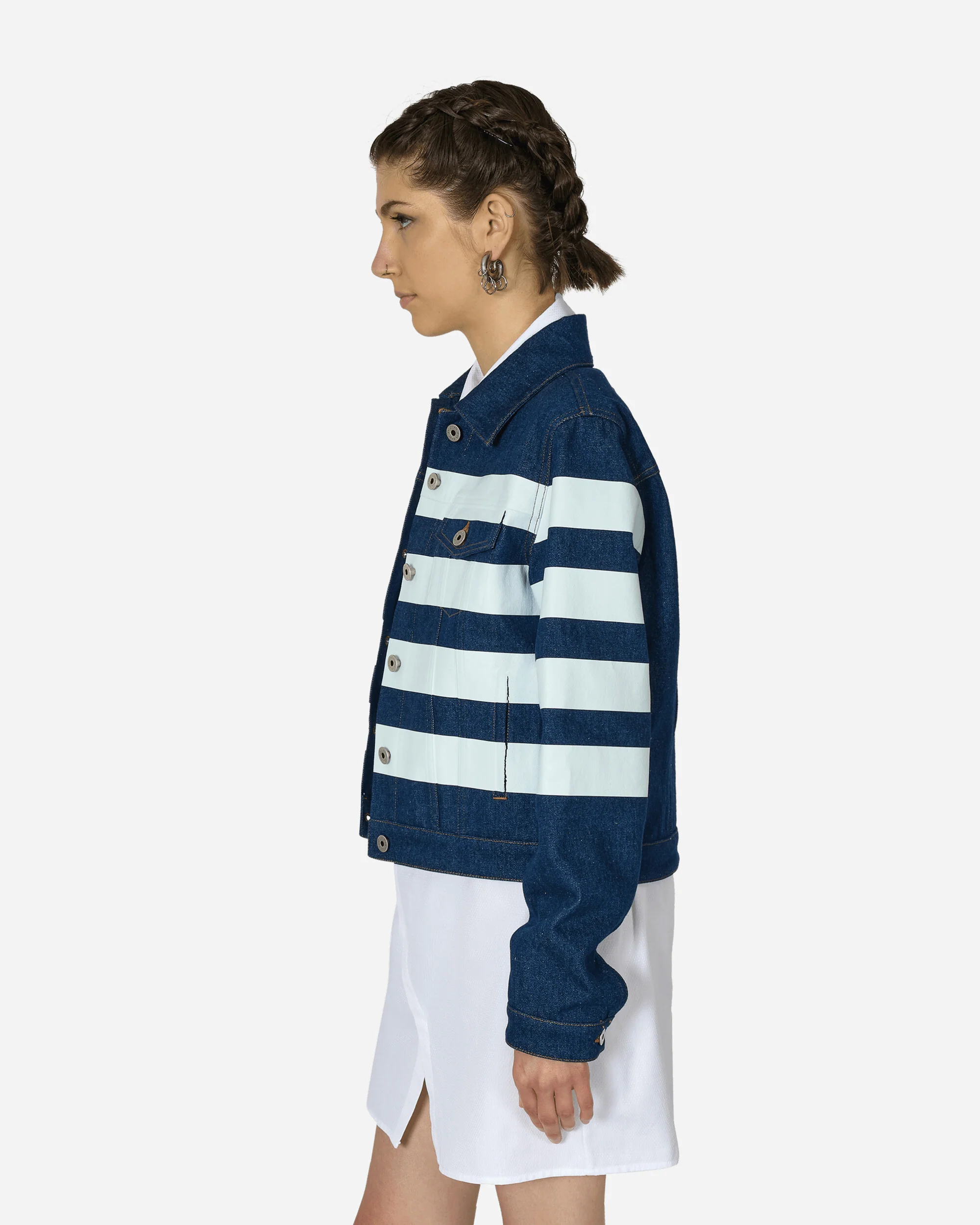 Marinière Denim Jacket Indigo - Image 2