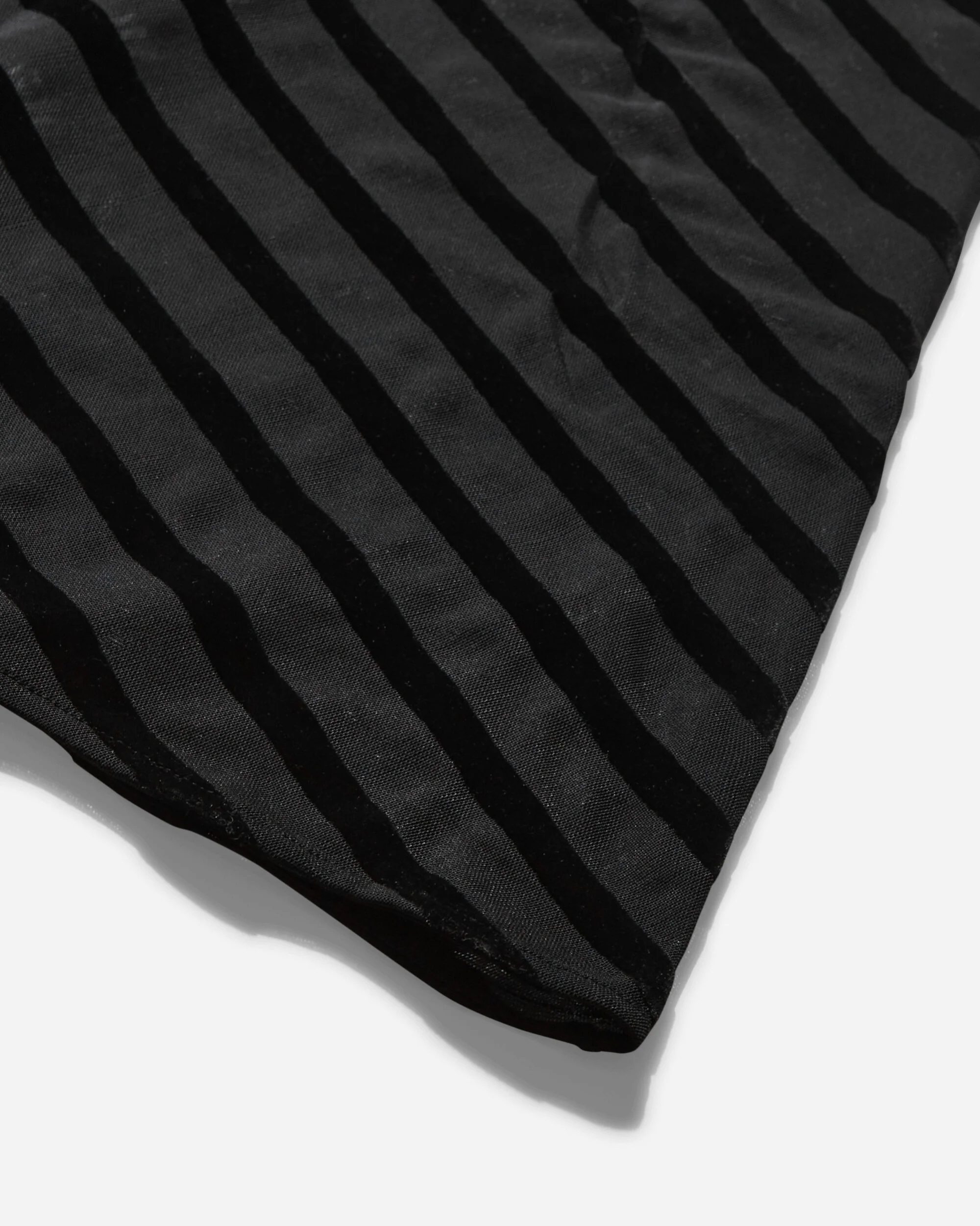 Women's Striped Mesh Long Dress Black - Image 4