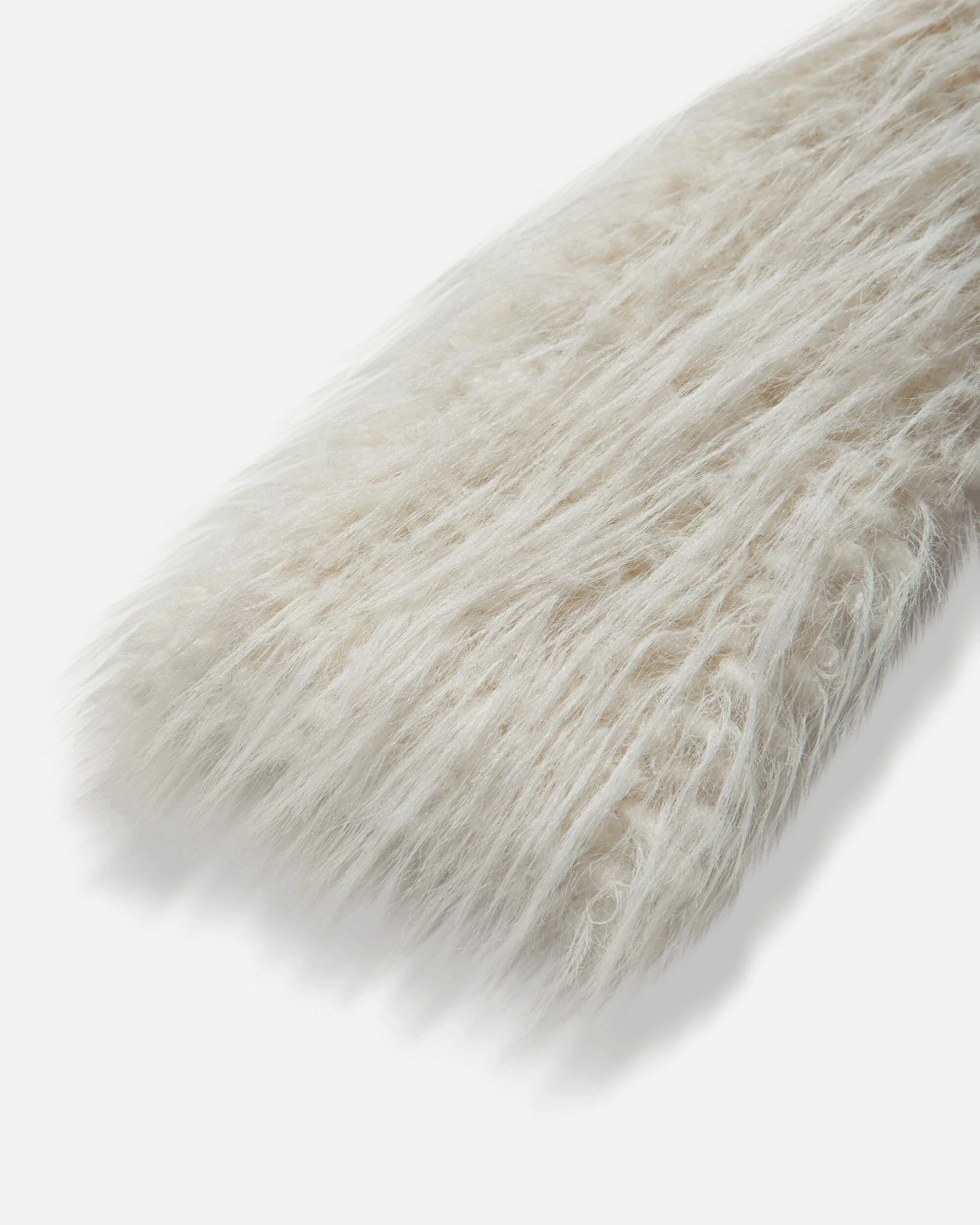 Women's Off-Shoulder Hairy Sweater Ecru - Image 4