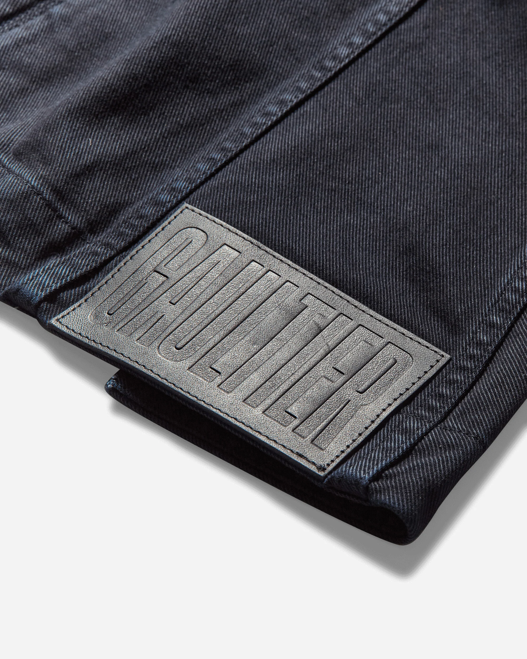 Women's Slit Denim Jacket Navy - Image 3