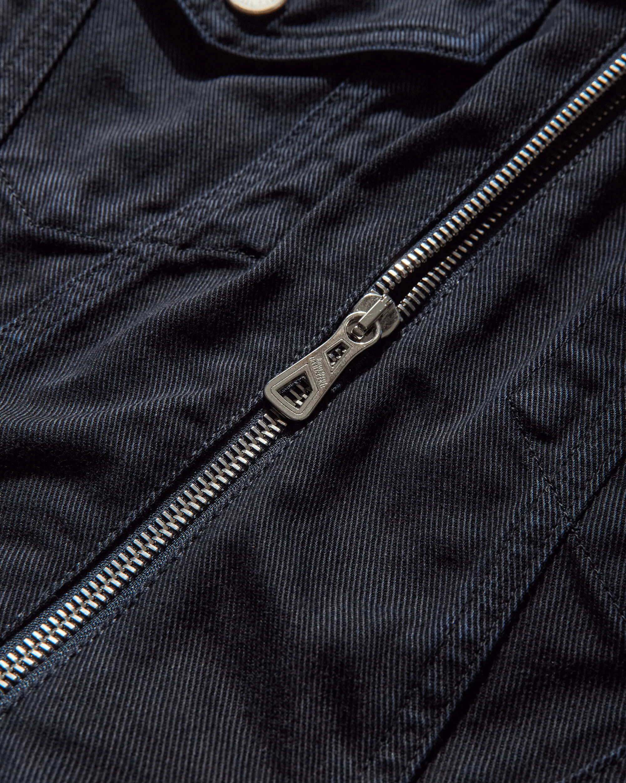 Women's Slit Denim Jacket Navy - Image 4