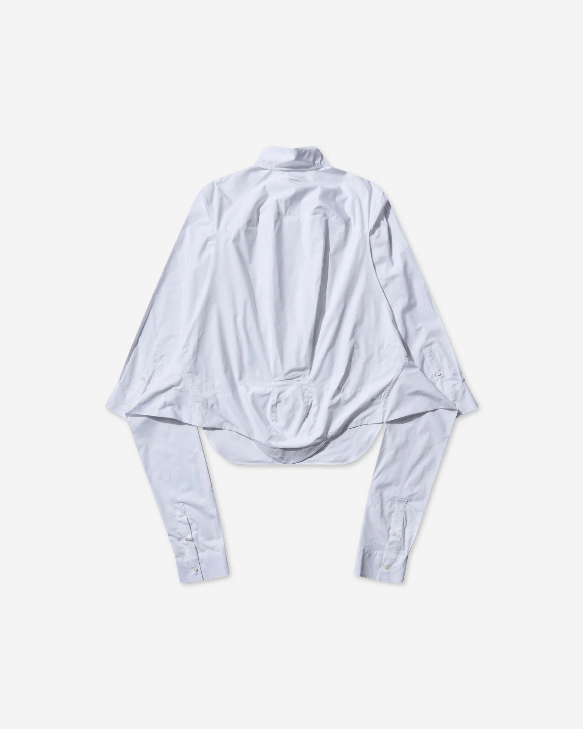 Women's Oversized Hooded Shirt White - Image 2