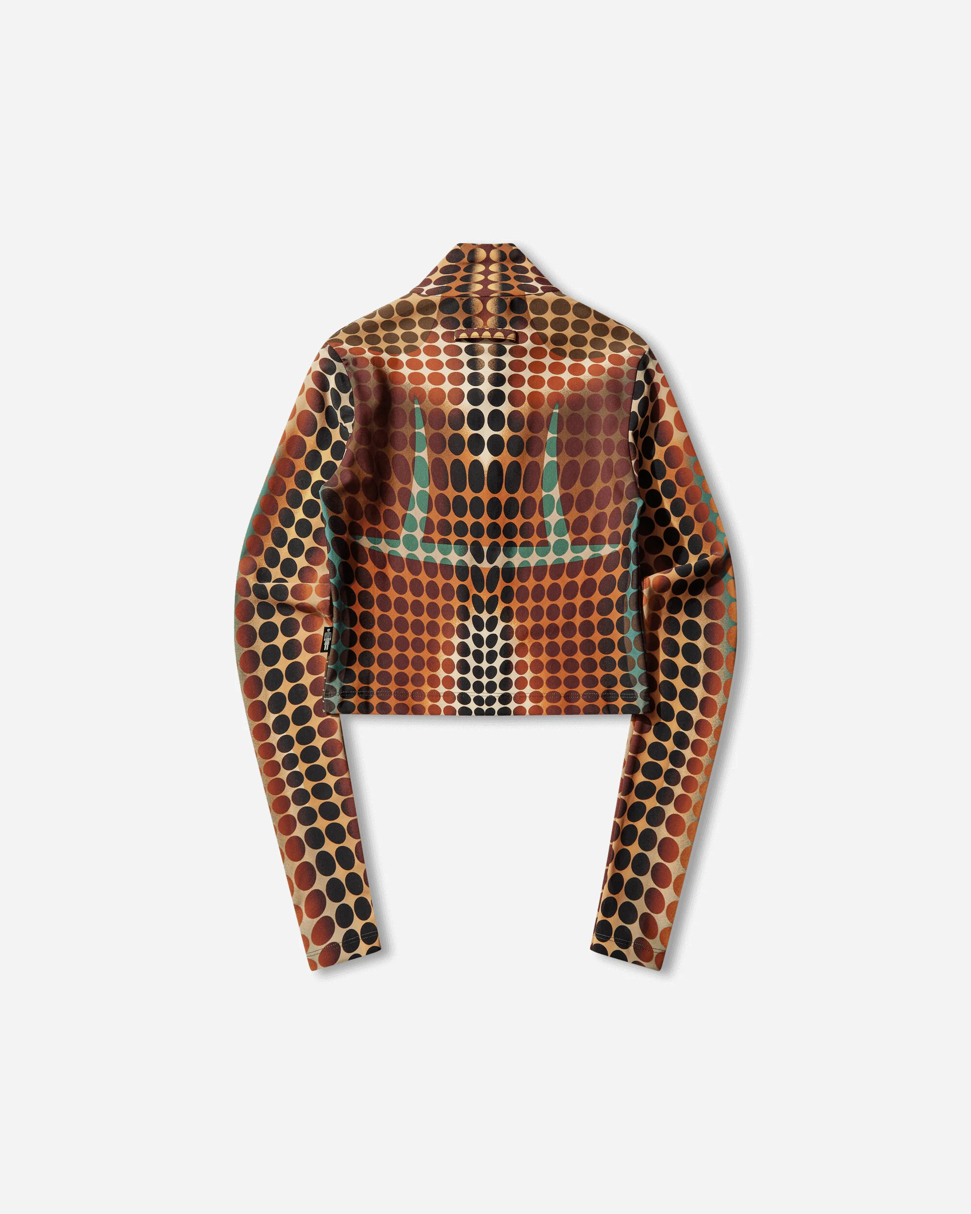 Women's Re-Edition Dots Zip Top Orange - Image 2