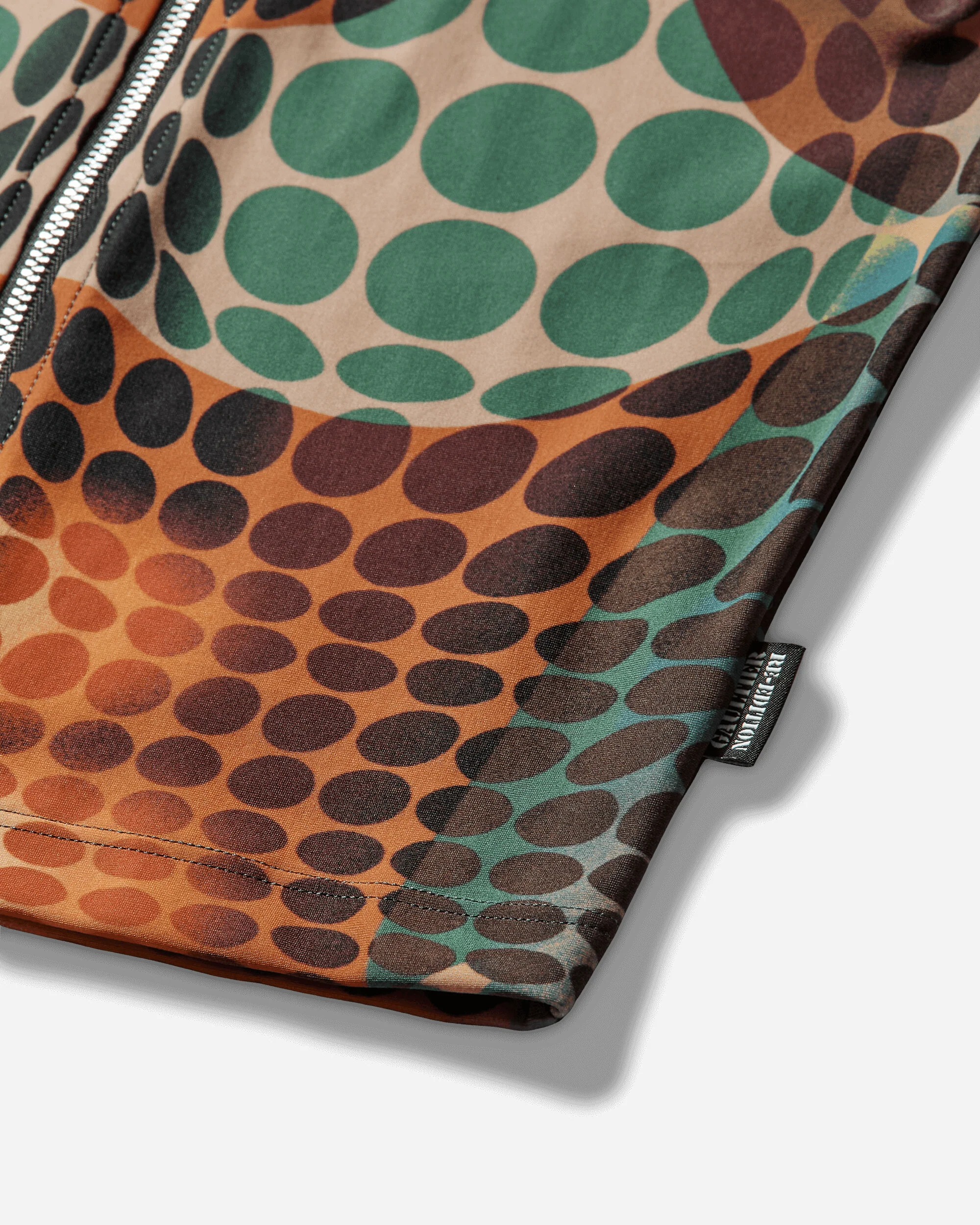 Women's Re-Edition Dots Zip Top Orange - Image 4