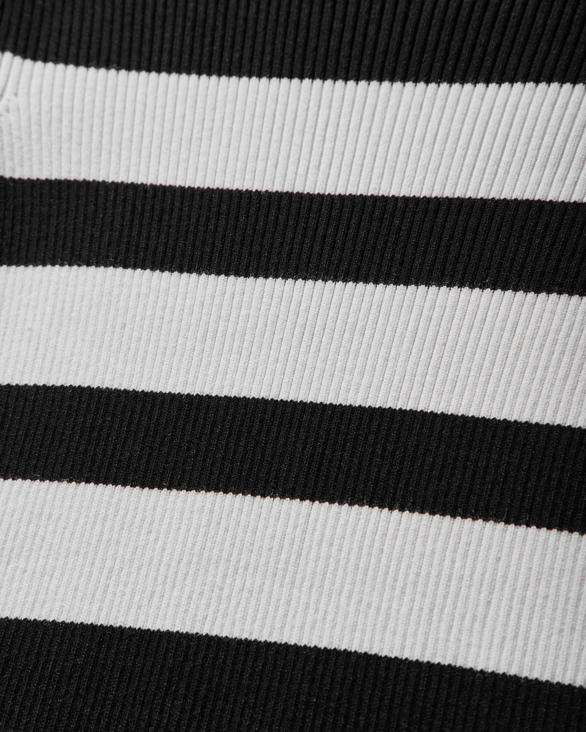 Women's Marinière Long Dress Black / White - Image 4