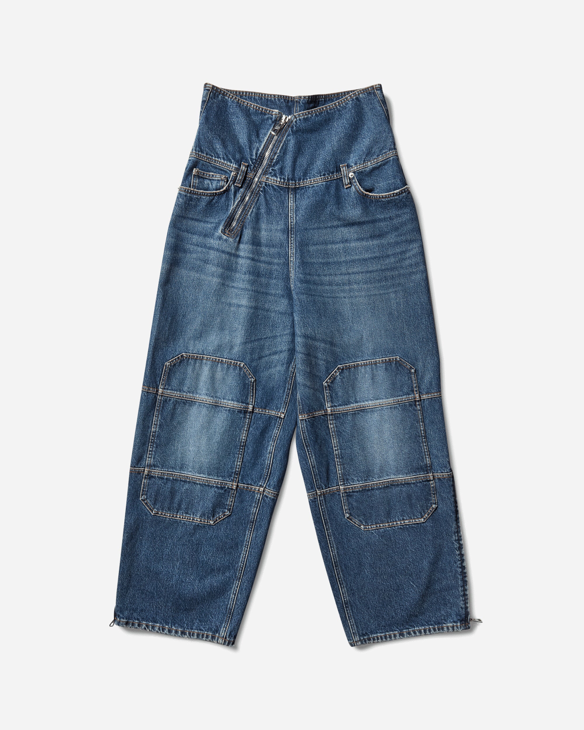 Women's Strap Jeans Blue - Image 2