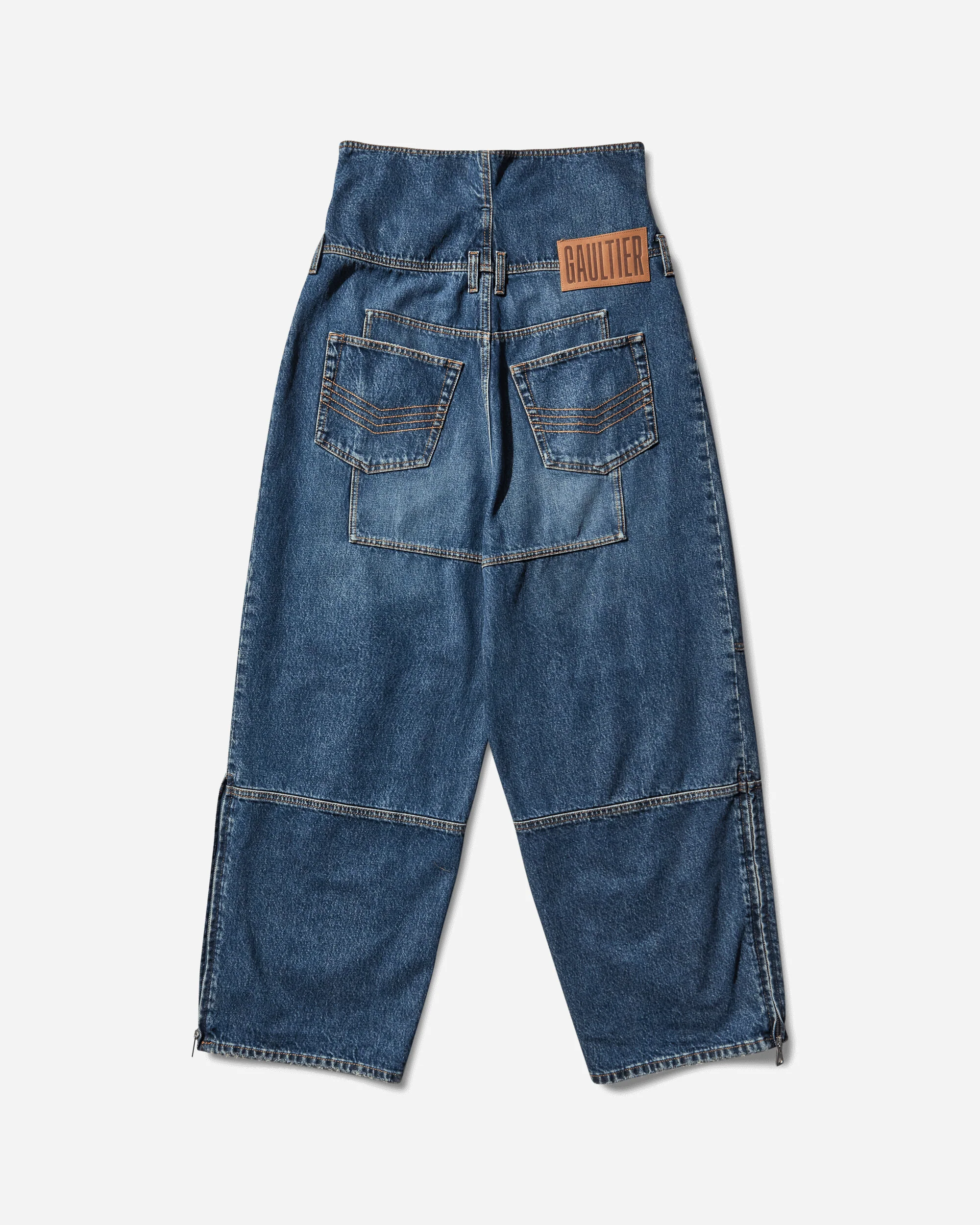 Women's Strap Jeans Blue - Image 3