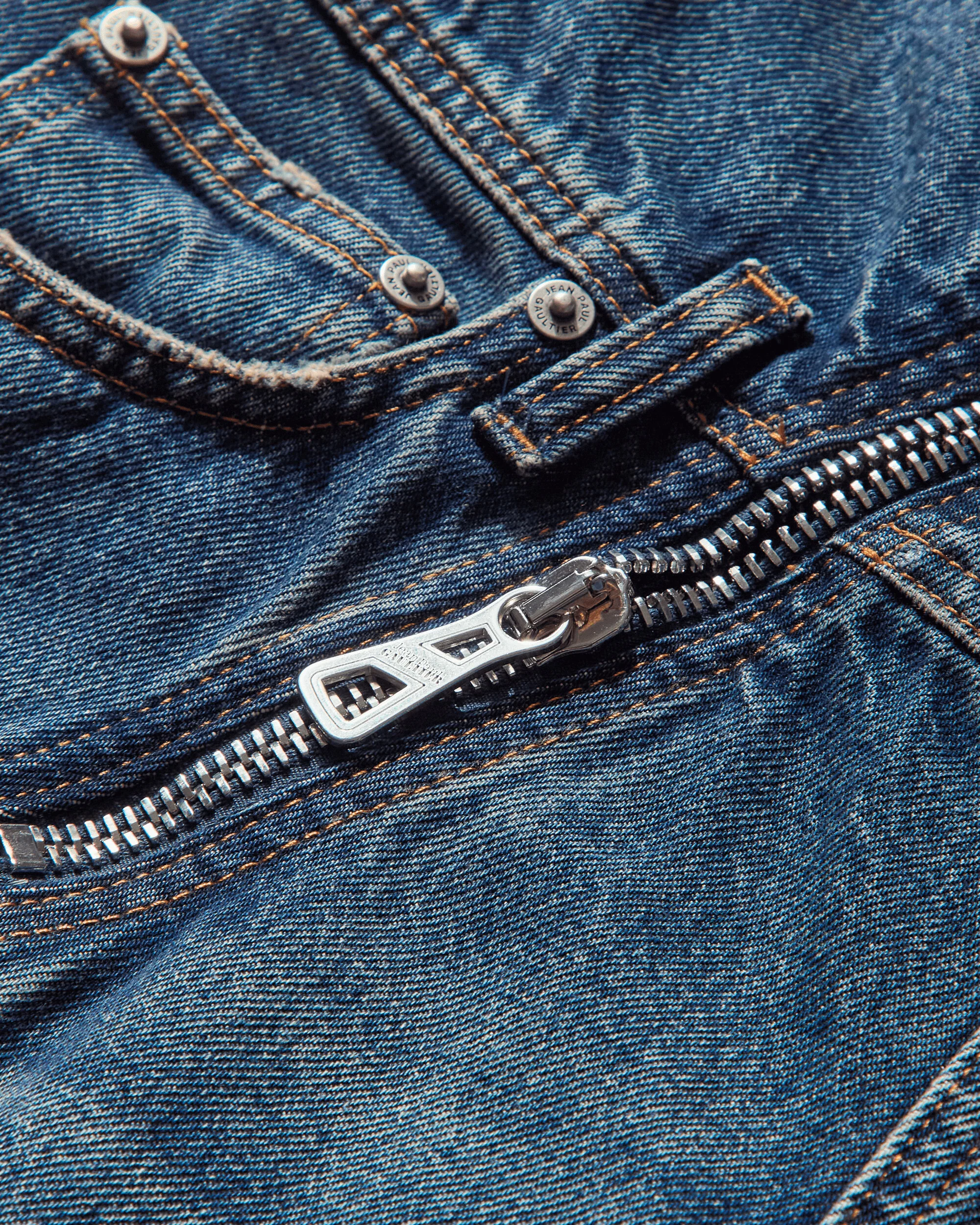 Women's Strap Jeans Blue - Image 4