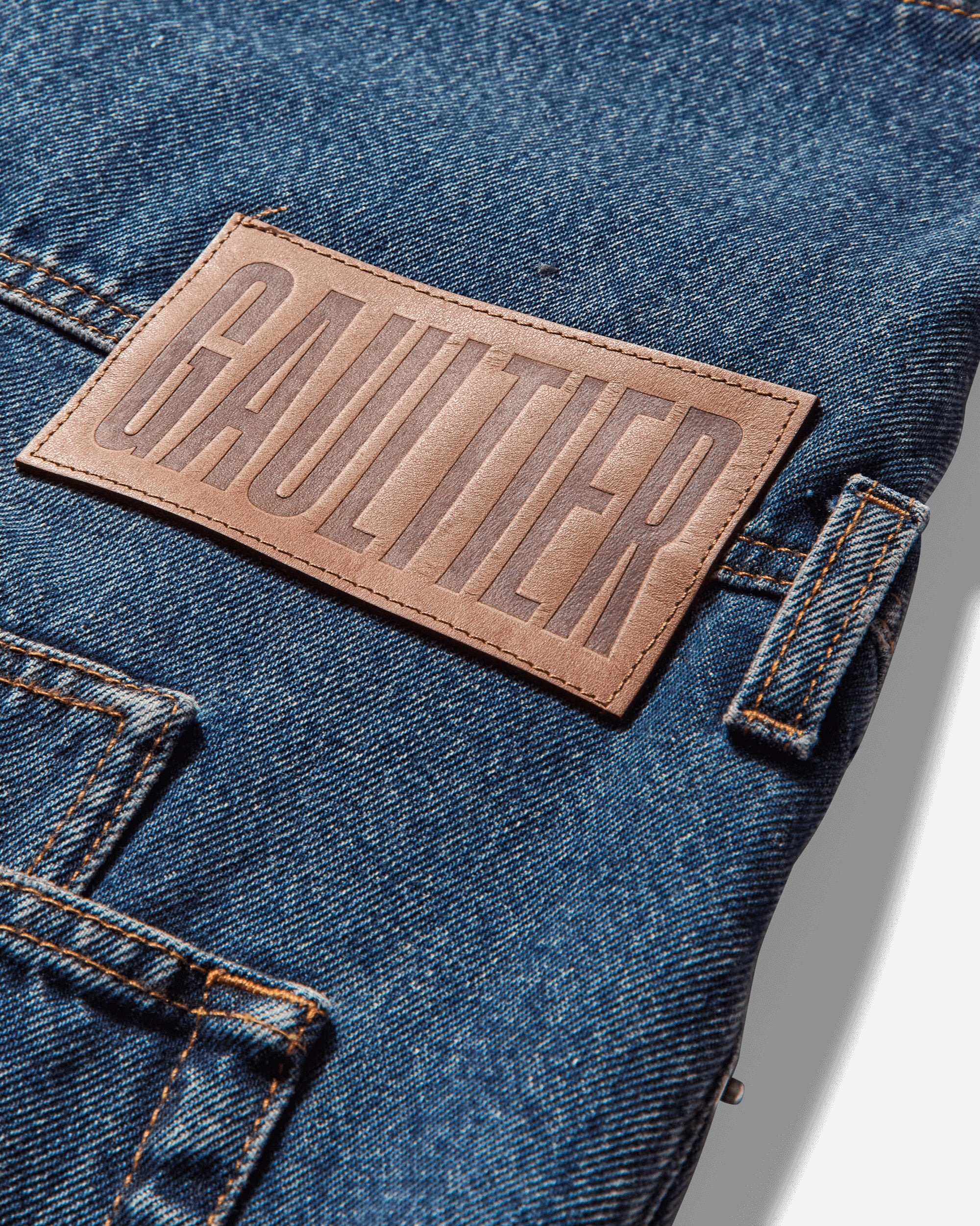 Women's Strap Jeans Blue - Image 5