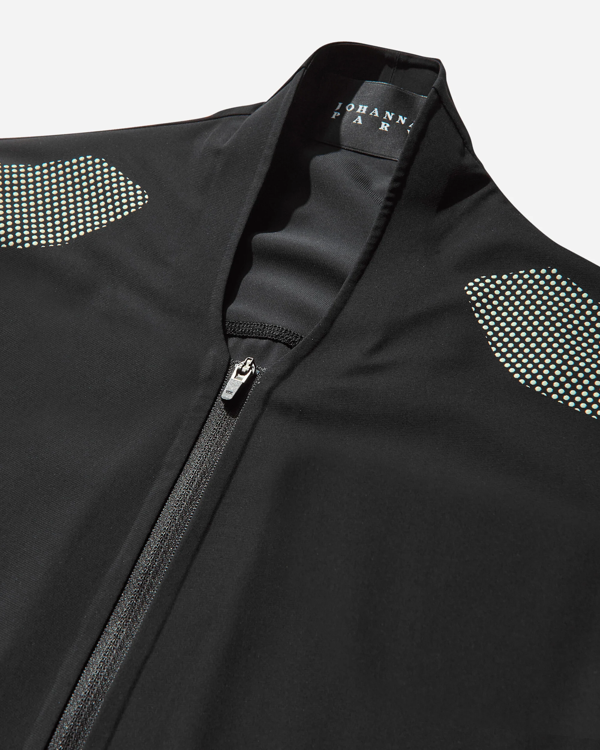 Women's Long Sleeve Zip Top Black / Lime Cream - Image 3
