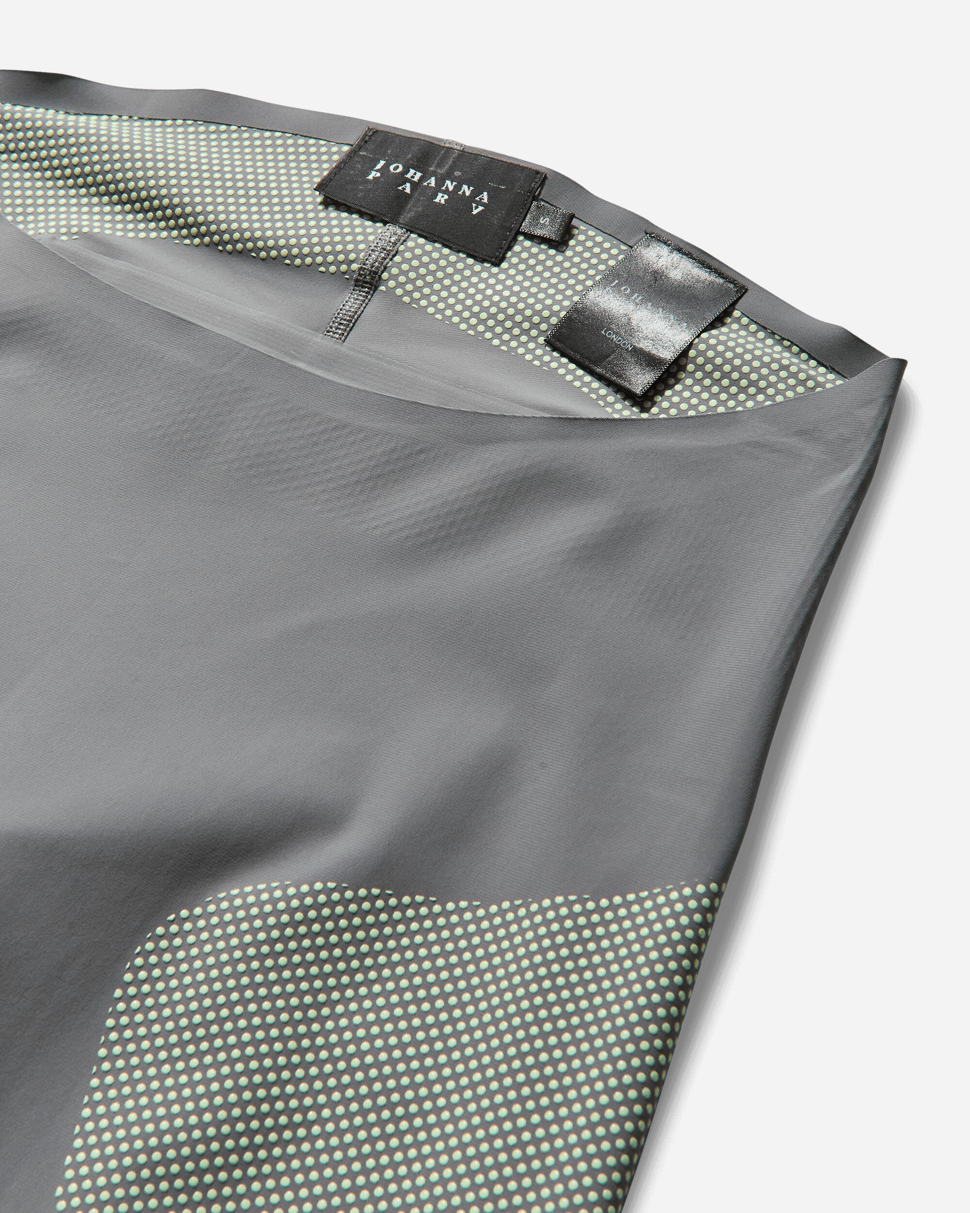 Women's Lycra Capris Grey / Lime Cream - Image 3