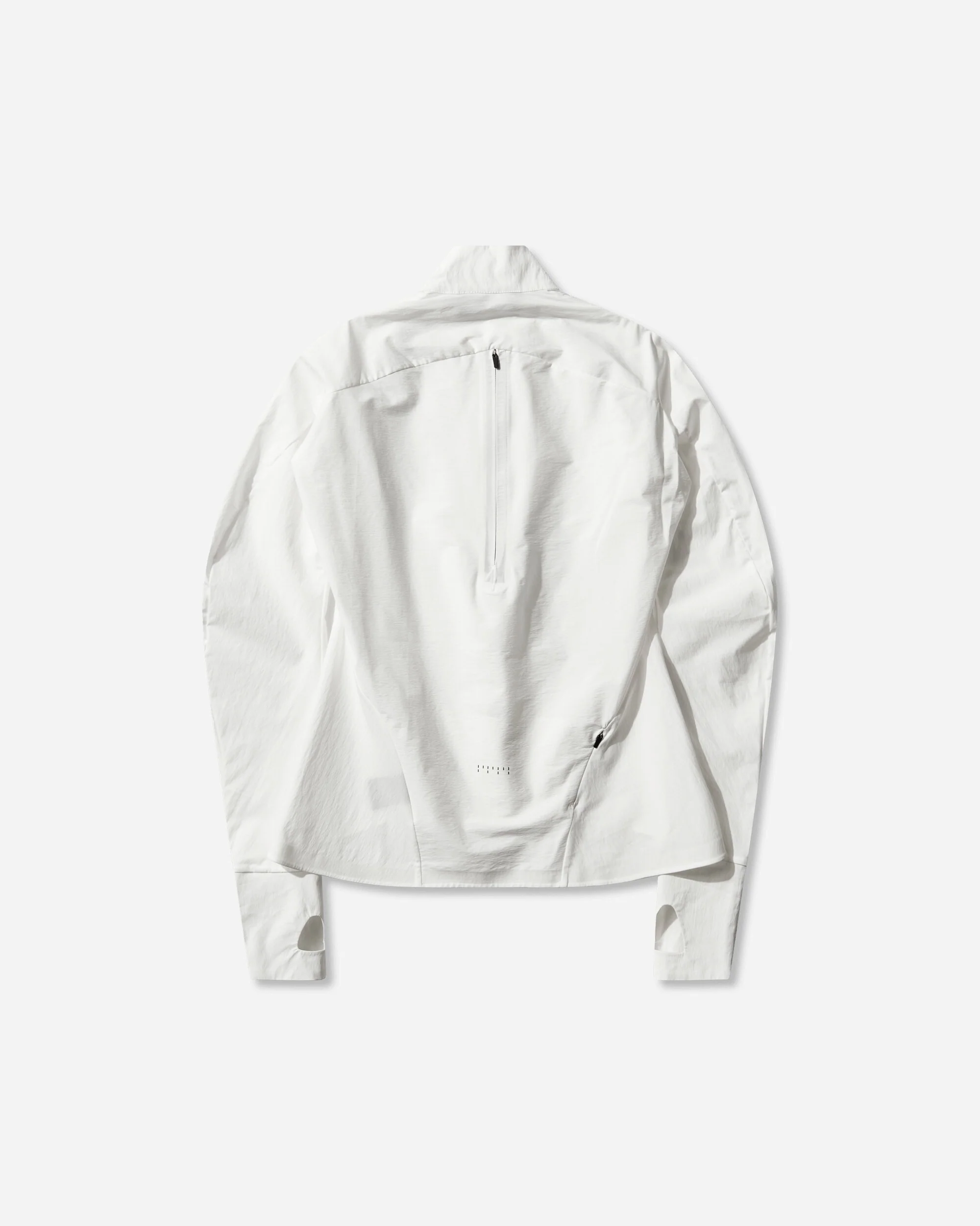 Women's Long Sleeve Zip Shirt White - Image 2