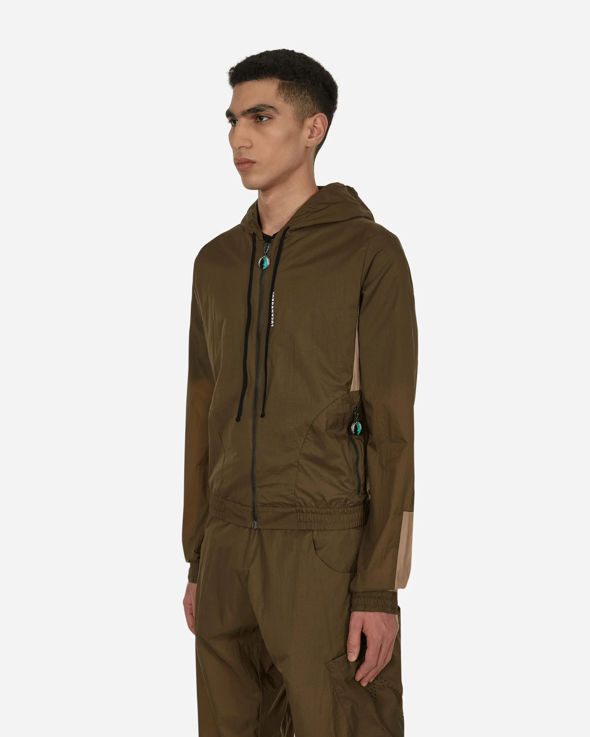 Slam Jam Euphoria Hooded Jacket Brown - Image 2