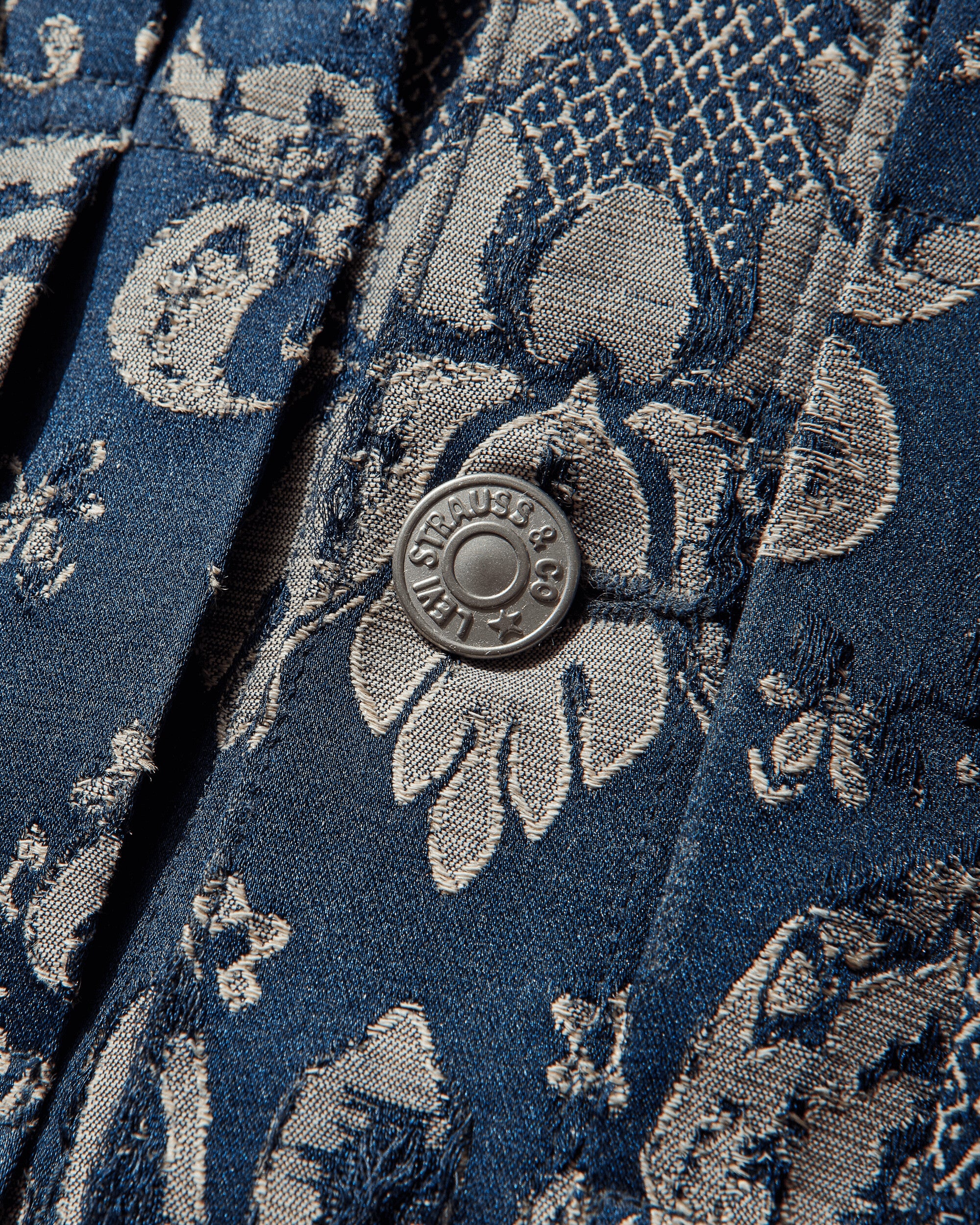 Men's Levi’s Jacquard Jacket Navy / Beige - Image 4