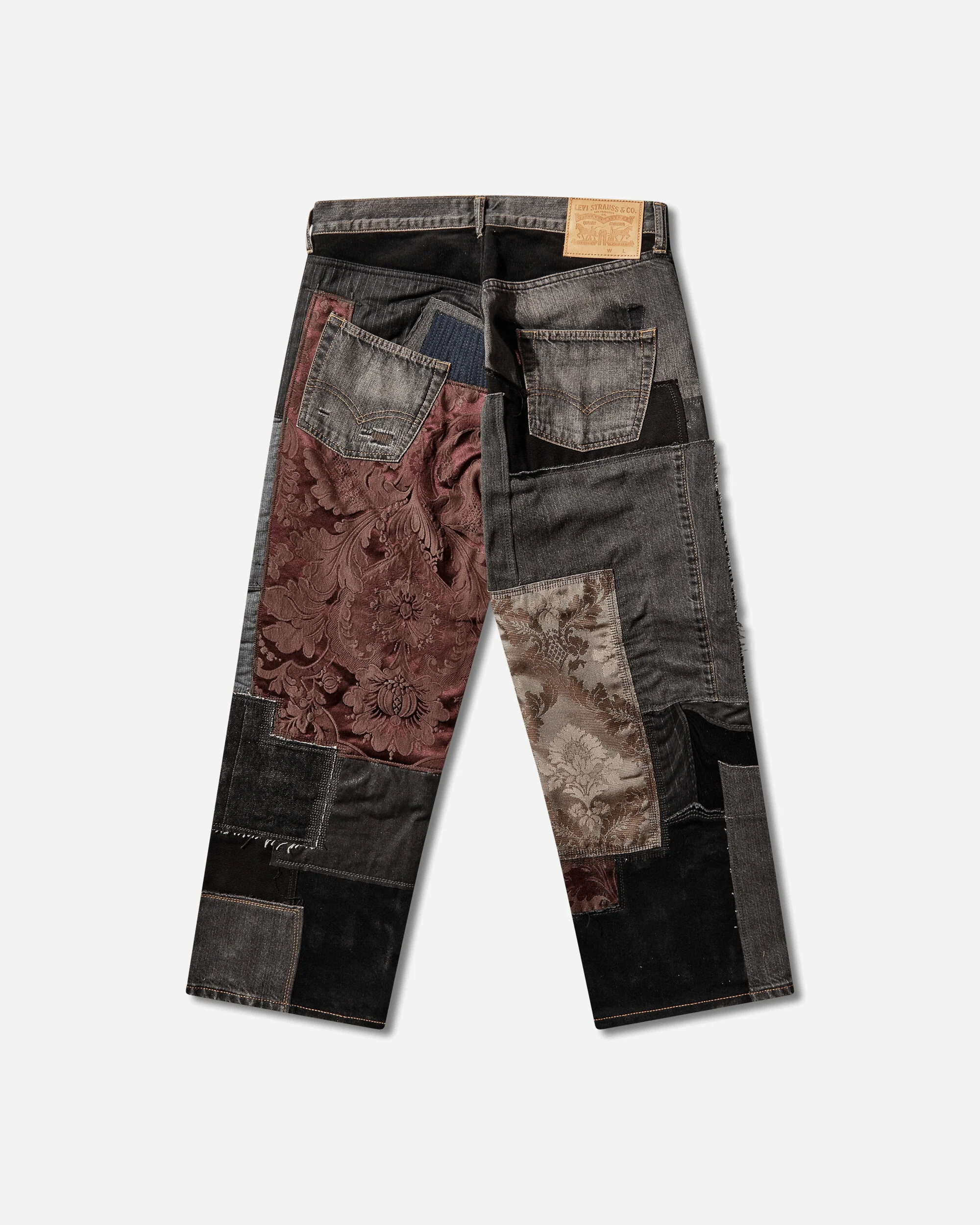 Men's Levi’s Patchwork Denim Pants Black - Image 2