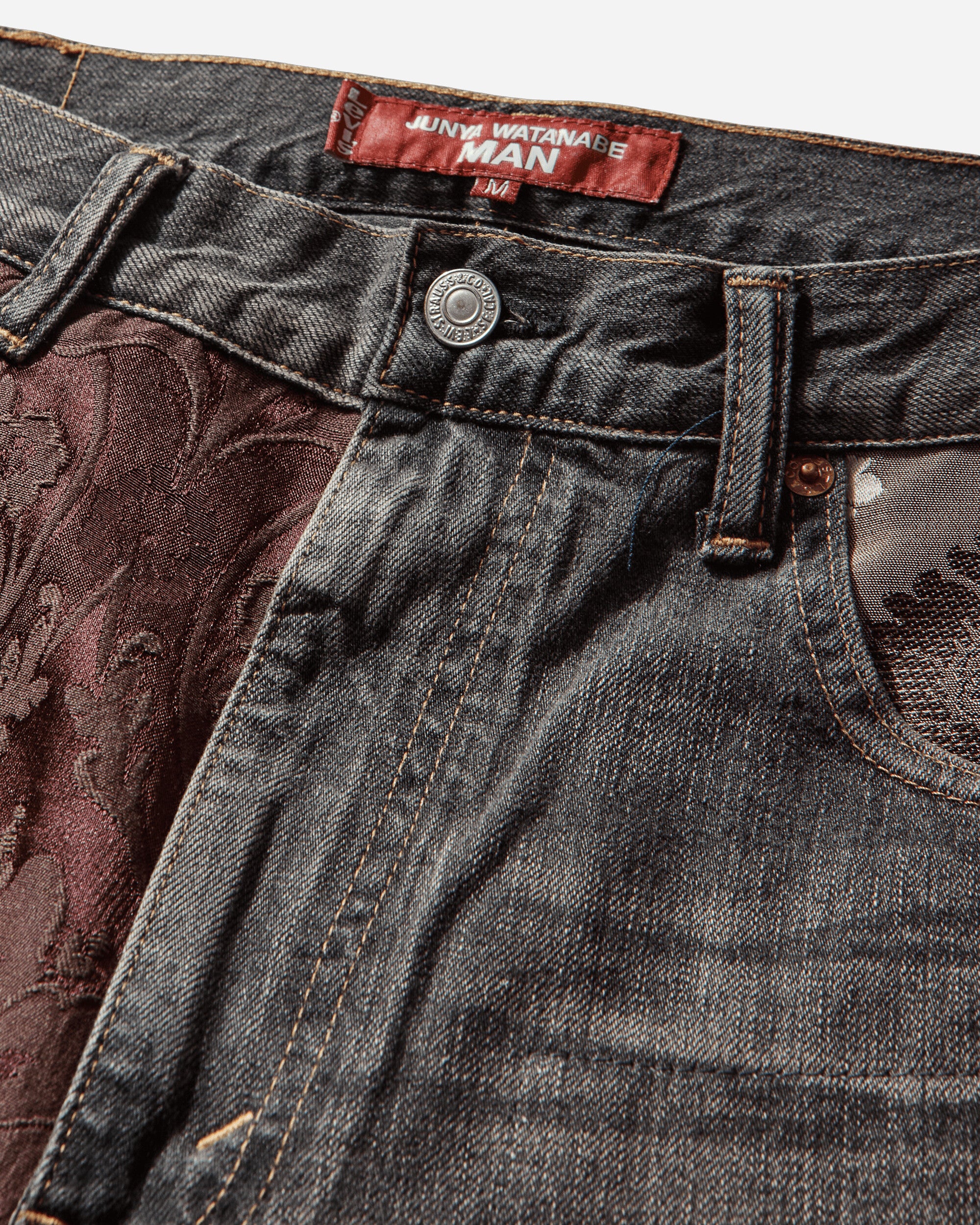 Men's Levi’s Patchwork Denim Pants Black - Image 4
