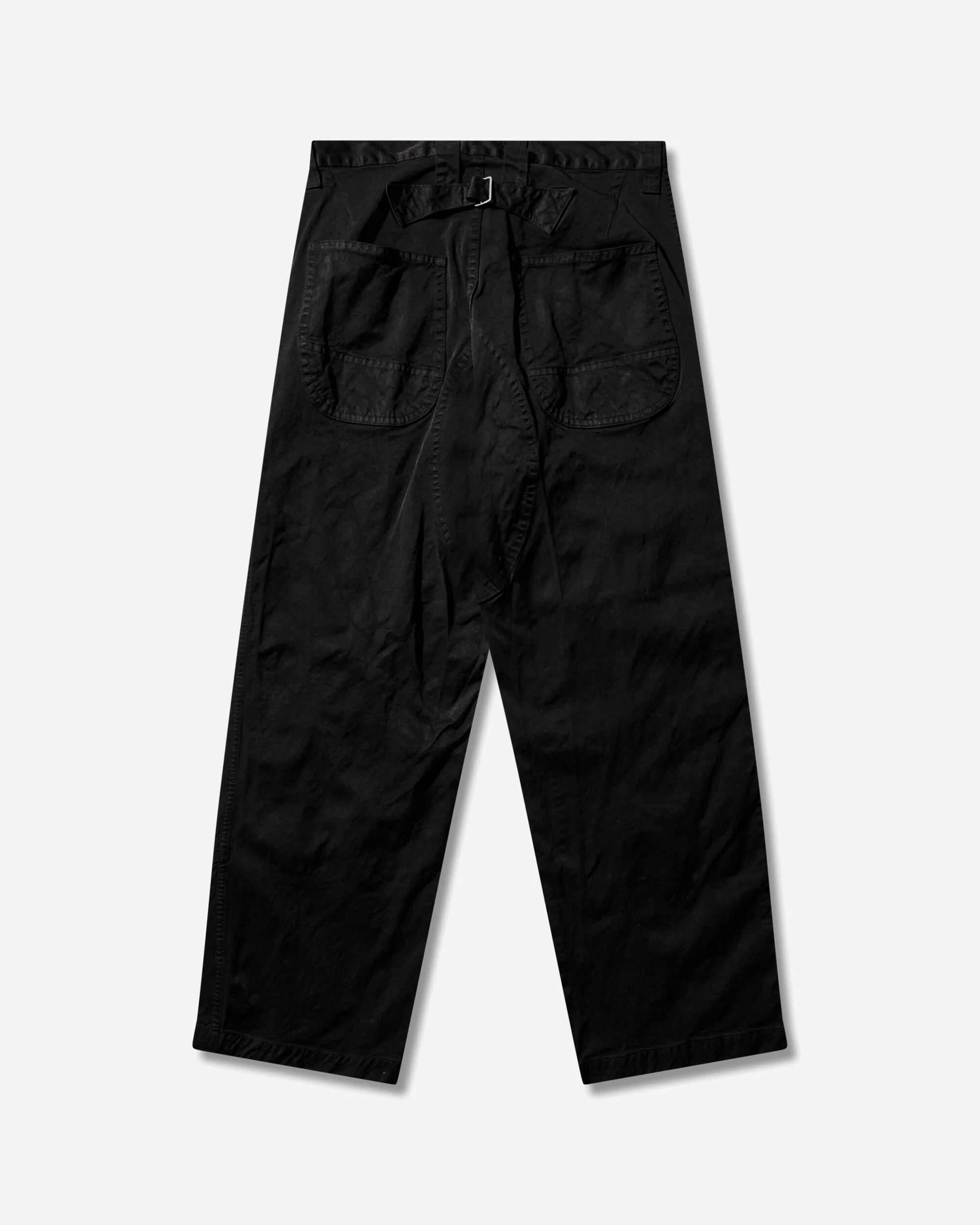 Men's Garment Dyed Nylon Pants Black - Image 2