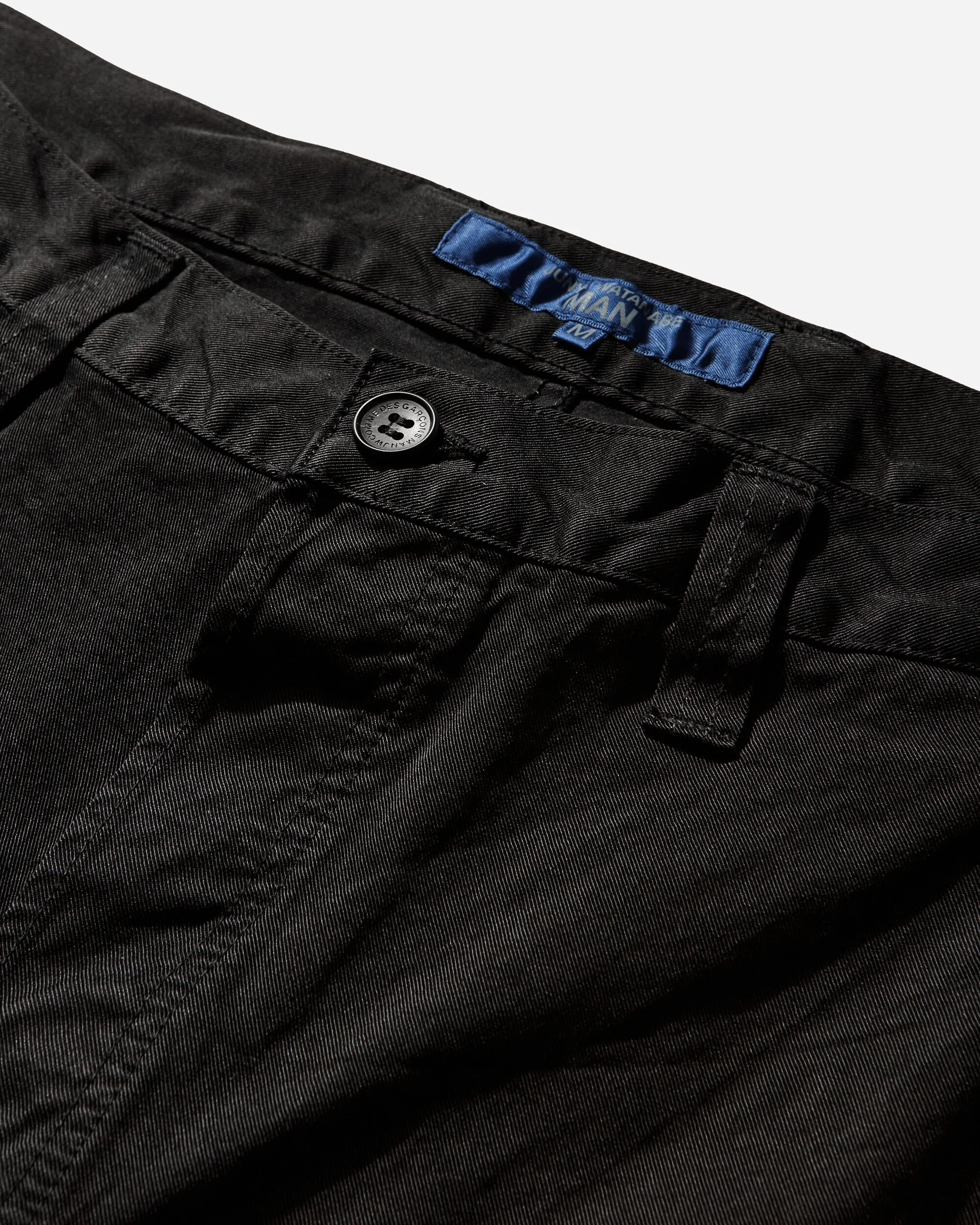 Men's Garment Dyed Nylon Pants Black - Image 3