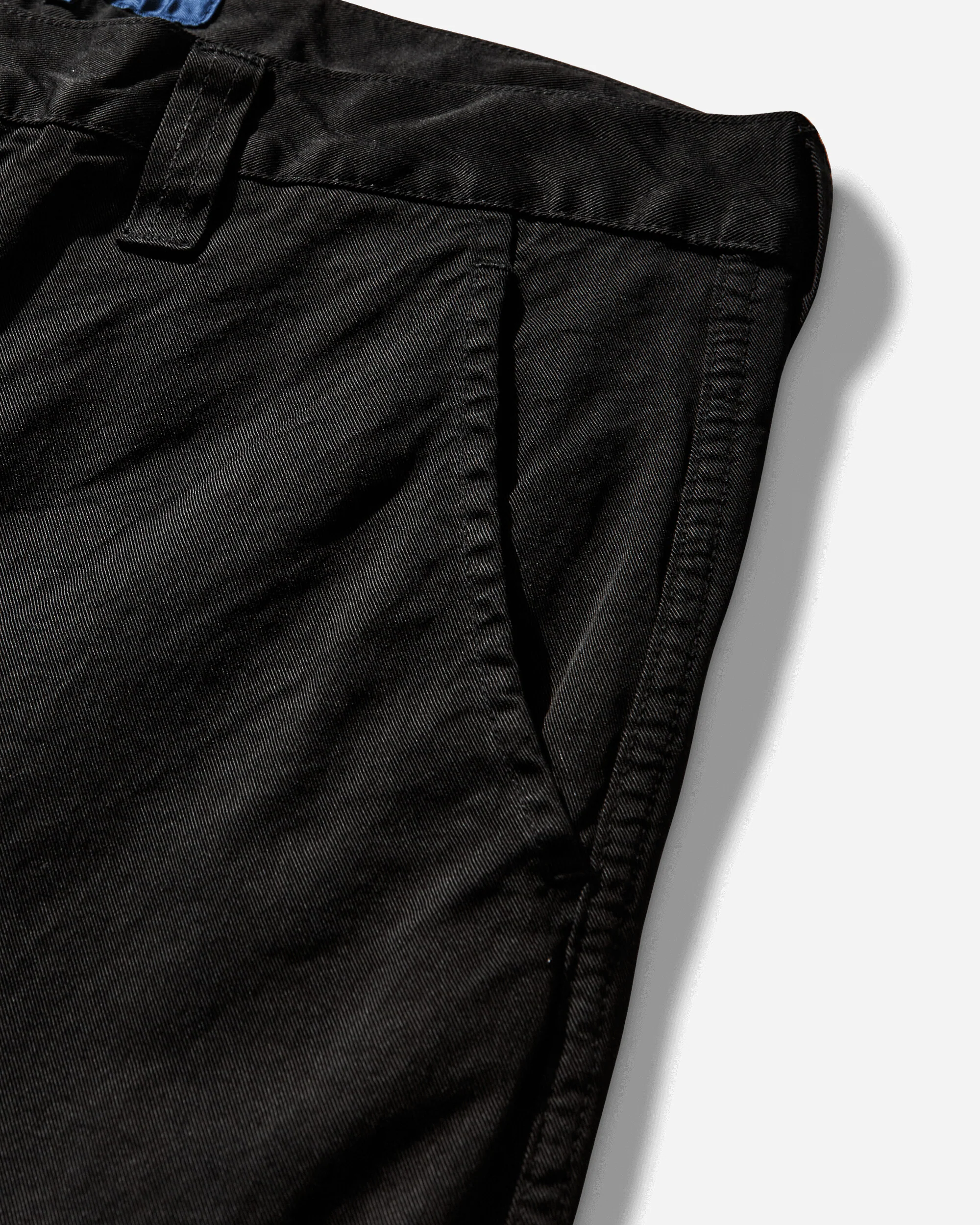 Men's Garment Dyed Nylon Pants Black - Image 4
