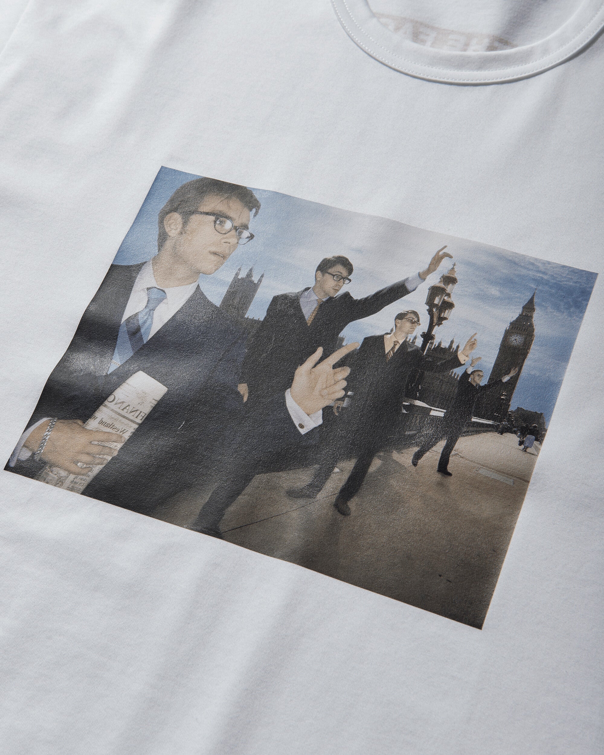 Men's The Face Blur T-Shirt White - Image 3