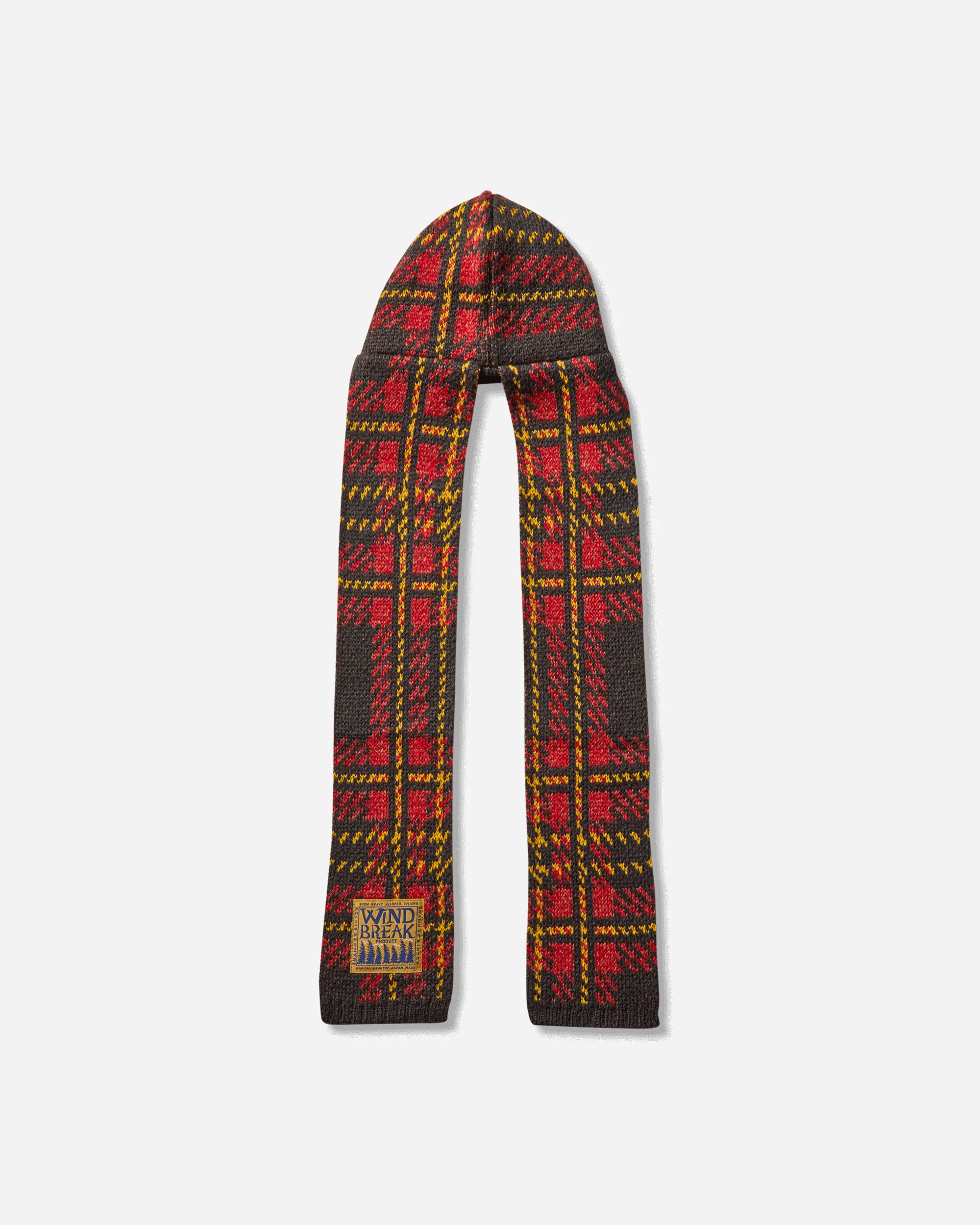 5G Wool Tartan Check Gale Cap Red - Image 3