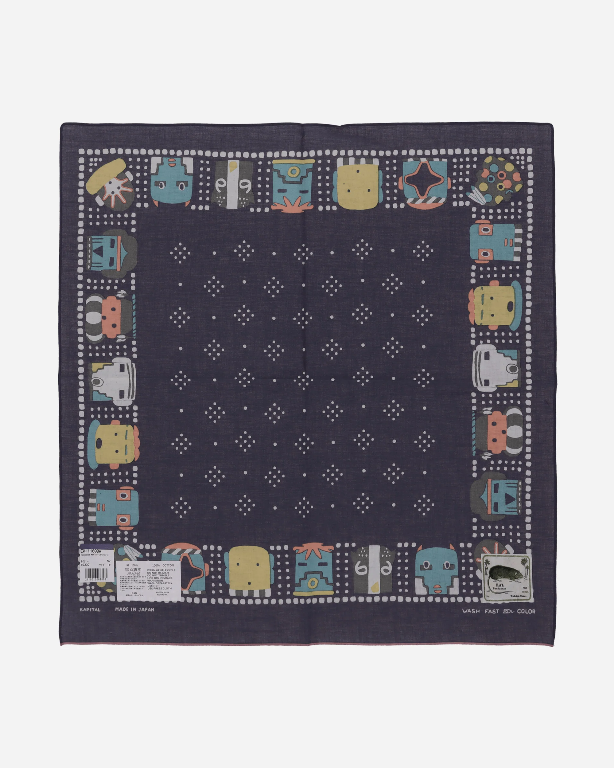 Fastcolor Selvedge Bandana (Kachina) Purple - Image 3