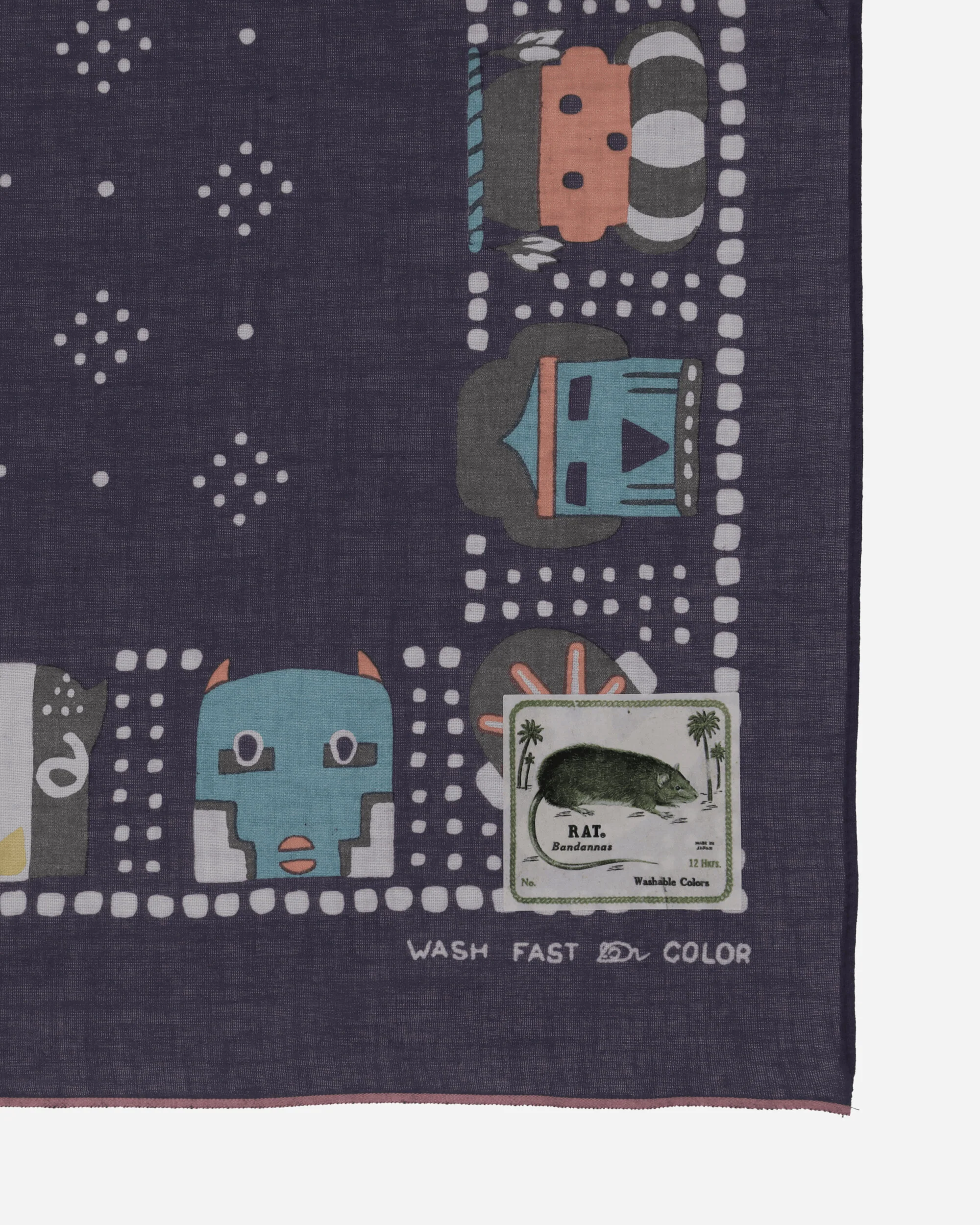 Fastcolor Selvedge Bandana (Kachina) Purple - Image 5
