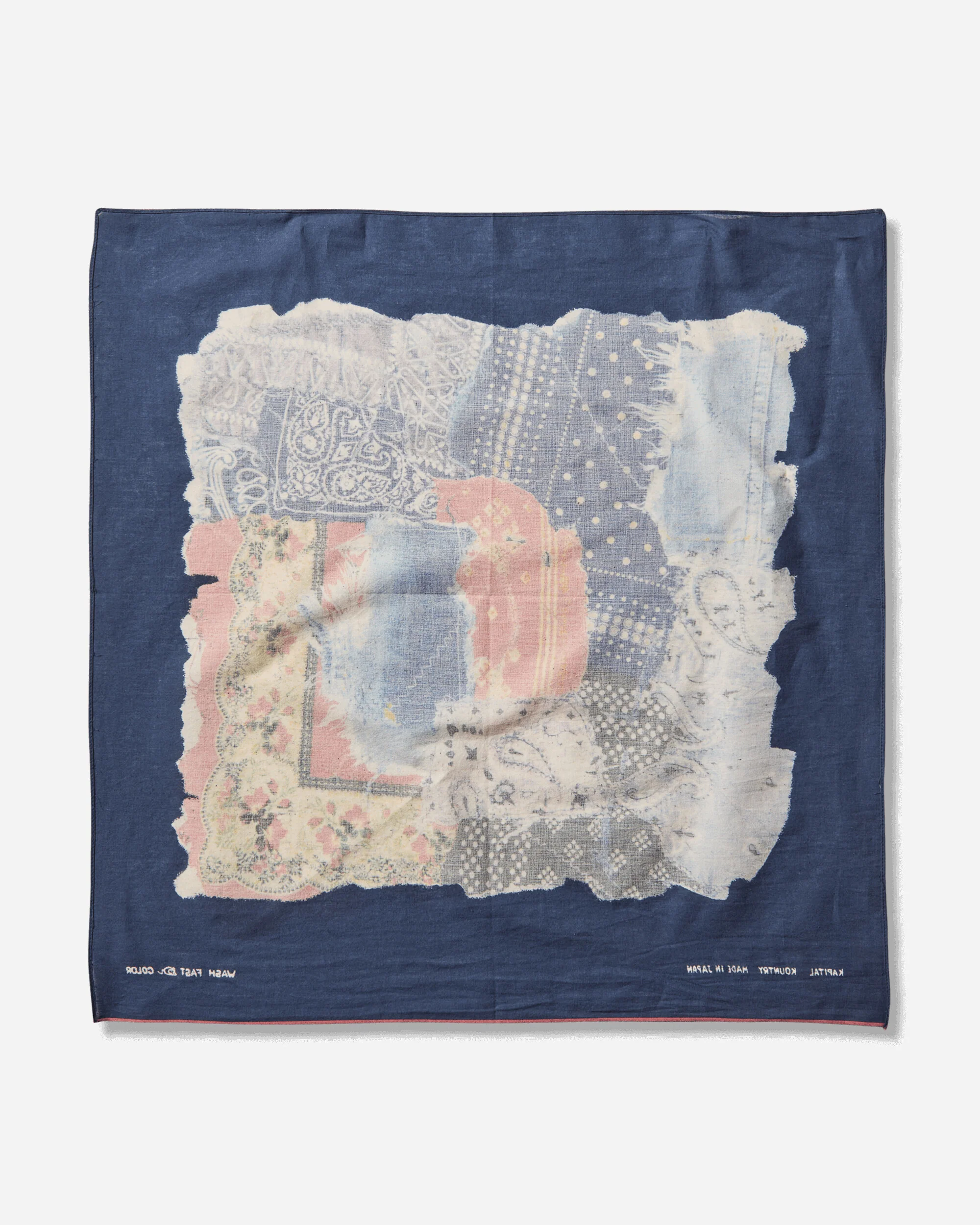 Fastcolor Selvedge Bandana (Bandanna Boro) Navy - Image 4