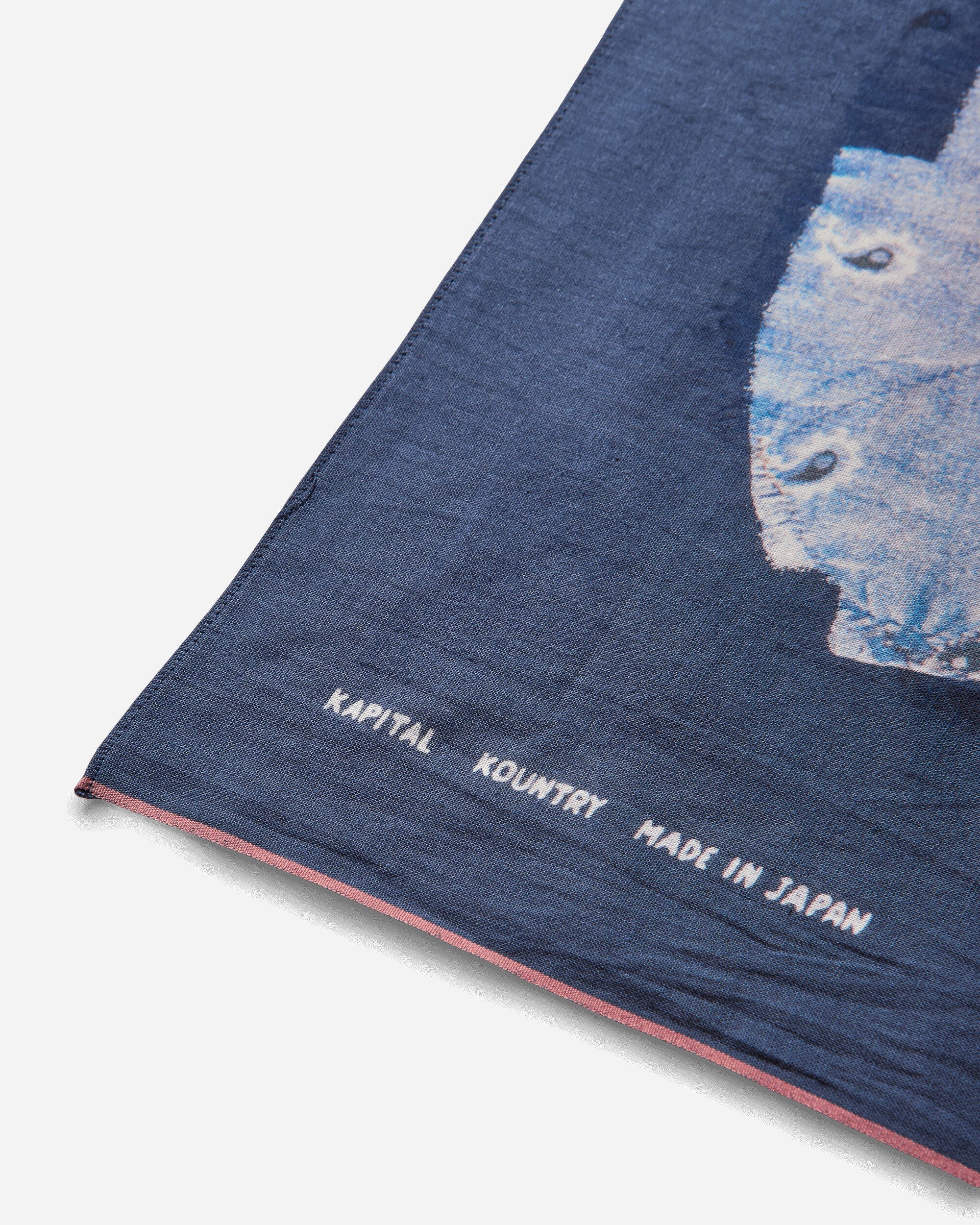 Fastcolor Selvedge Bandana (Bandanna Boro) Navy - Image 5